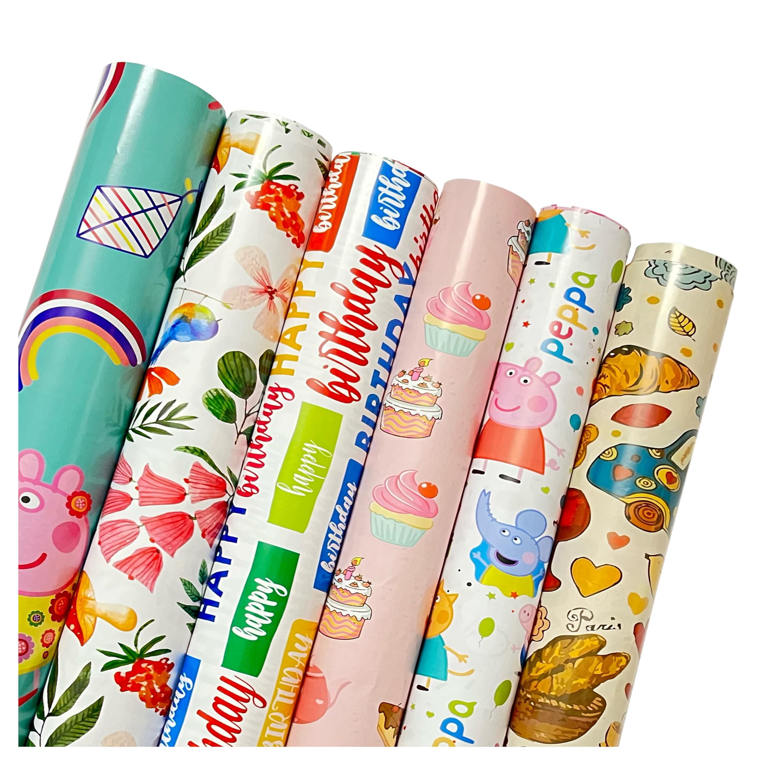 AccuPrints Premium Gift Wrapping Paper Set - 12 Sheets, 17x28 Inches, Assorted Holiday Designs for Christmas, Birthday & Party Presents - Perfect for DIY Crafts, Gift Bags & Boxes