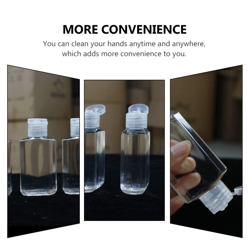 EXCEART 20 Pack Empty Travel Bottles Set - Leak Proof Clear Plastic Spray Bottles for Toiletries, Lotion & Cosmetics | Portable Refillable Containers for Airplane, Gym, Camping & Vacation Essentials