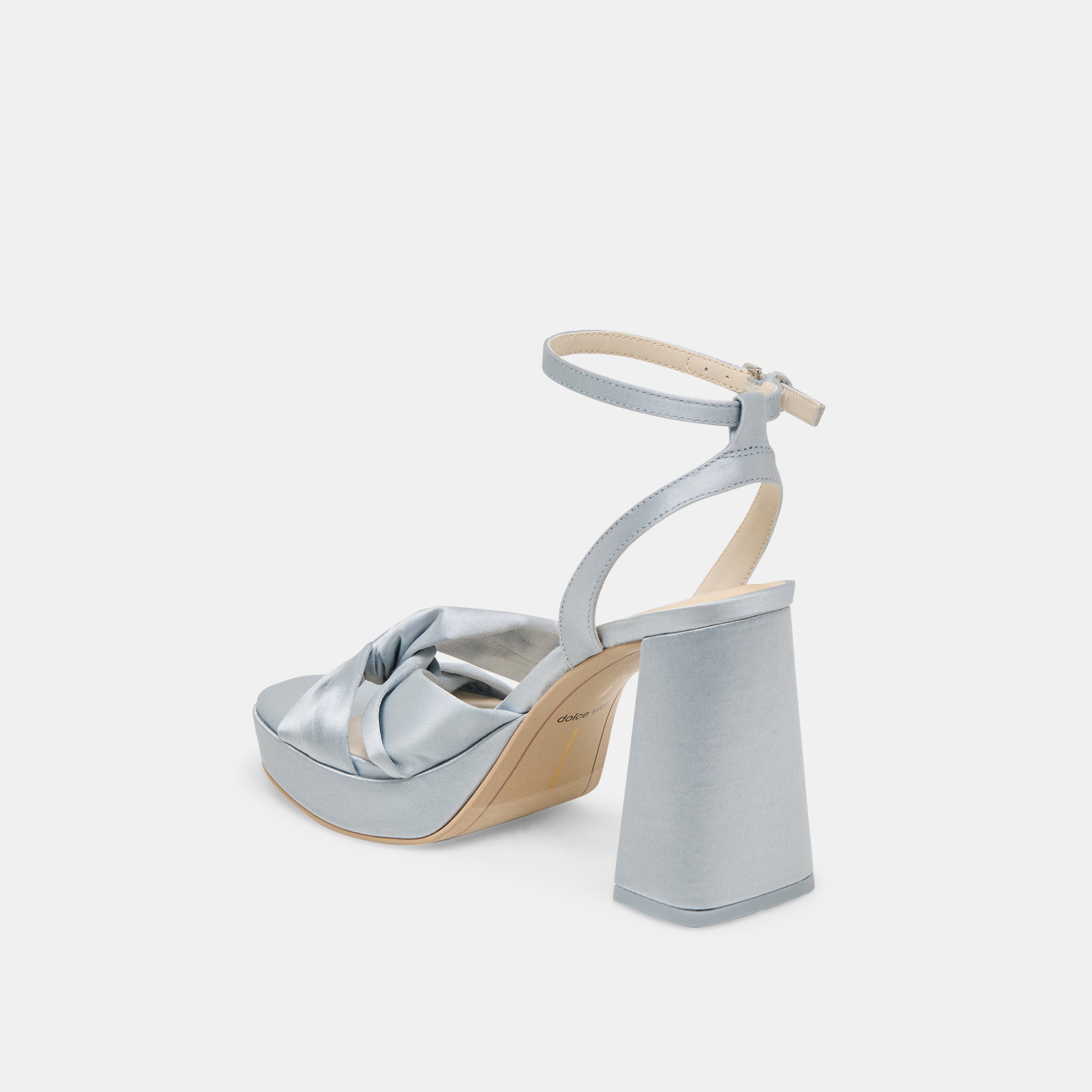 PARLO HEELS - Light Blue Satin High Heels for Women | Elegant Party Shoes for Weddings, Prom & Evening Events