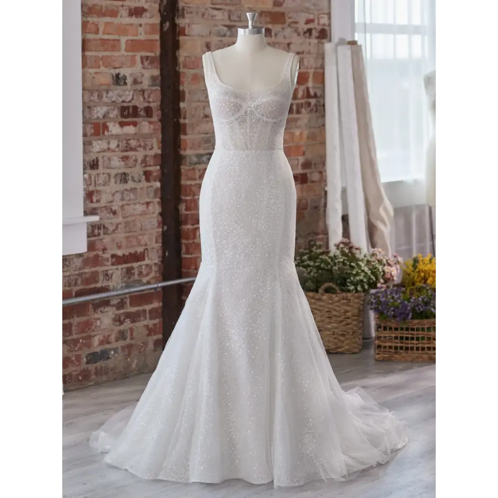 Aerona by Sottero and Midgley Wedding Dress Sample Sale - Elegant Bridal Gown for Church Ceremony & Beach Weddings