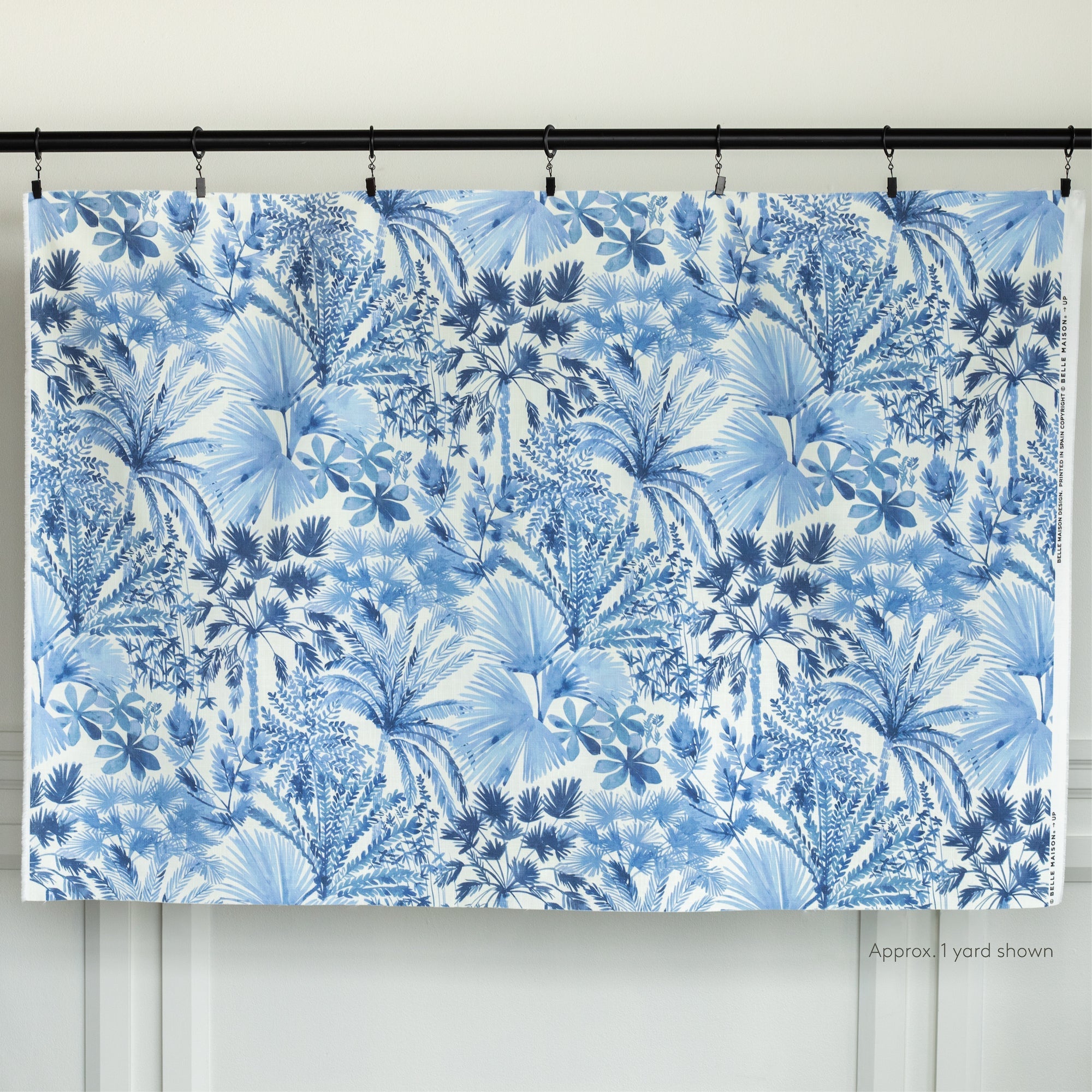 Premium Daintree Cotton Fabric Remnant - Azure Blue 23 - Perfect for Quilting, Sewing & DIY Craft Projects