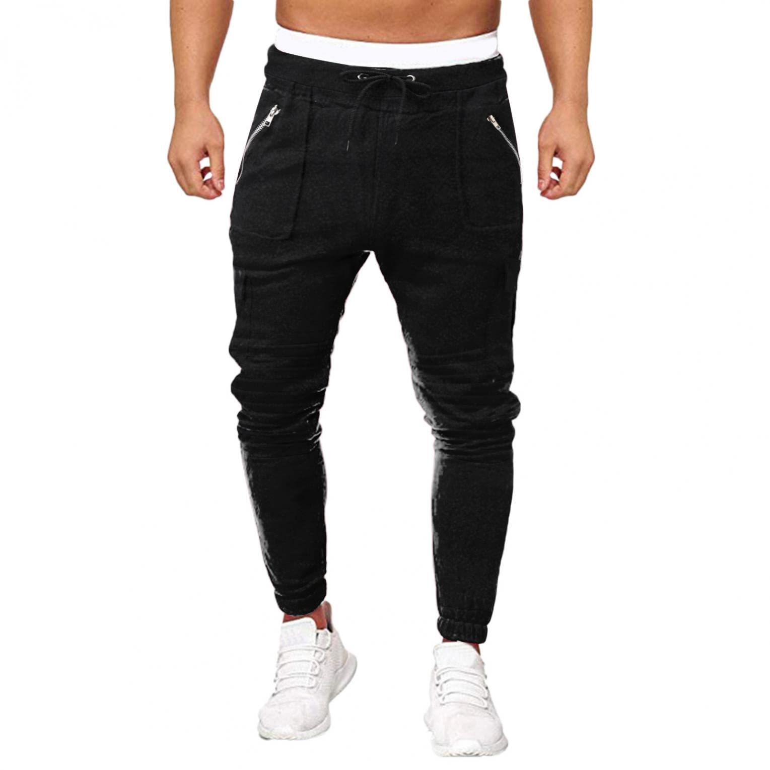 Men's Camouflage Sweatpants - Slim Fit Cotton Joggers with Elastic Waist for Running, Gym & Lounge Wear | Outdoor Athletic Casual Pants for Workout and Everyday Comfort