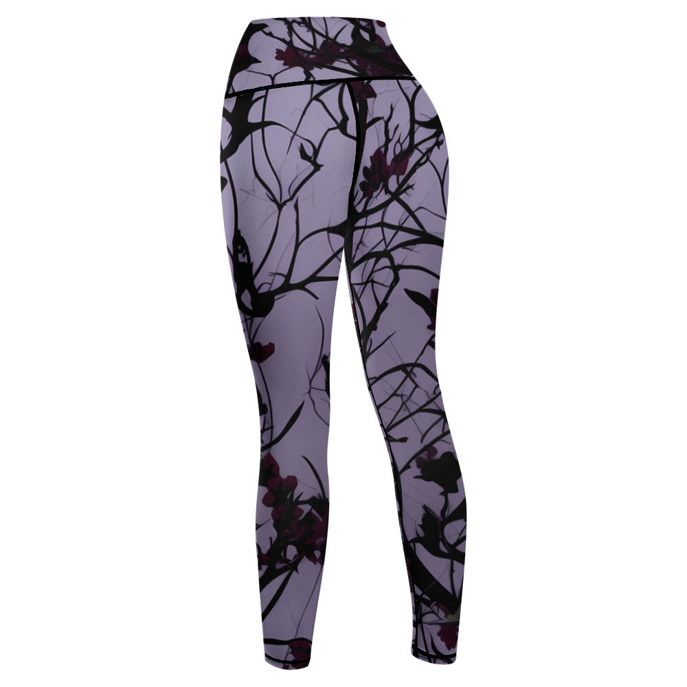 Midnight Purple High Waisted Yoga Pants for Women - Stretchy & Comfortable Workout Leggings - Perfect for Yoga, Gym, Running & Lounge Wear
