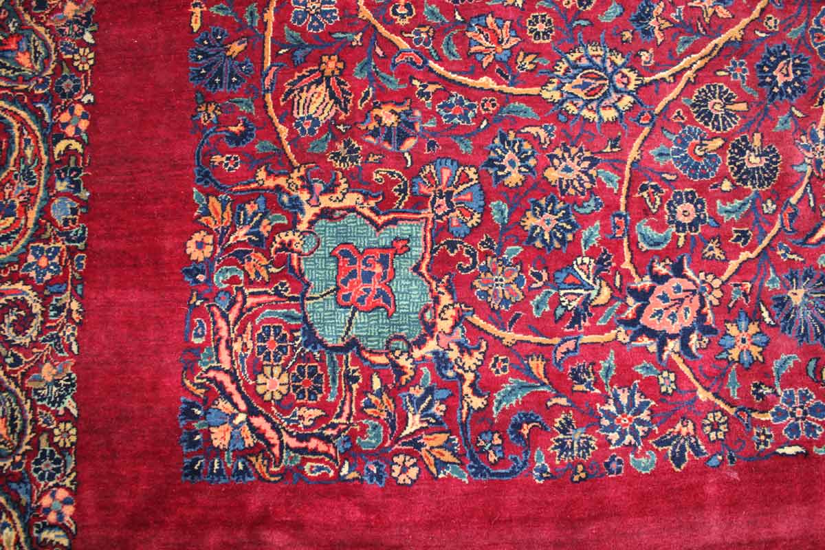 Antique Kashan Handwoven Traditional Persian Rug - JF5632 - Perfect for Living Room, Bedroom & Home Decor