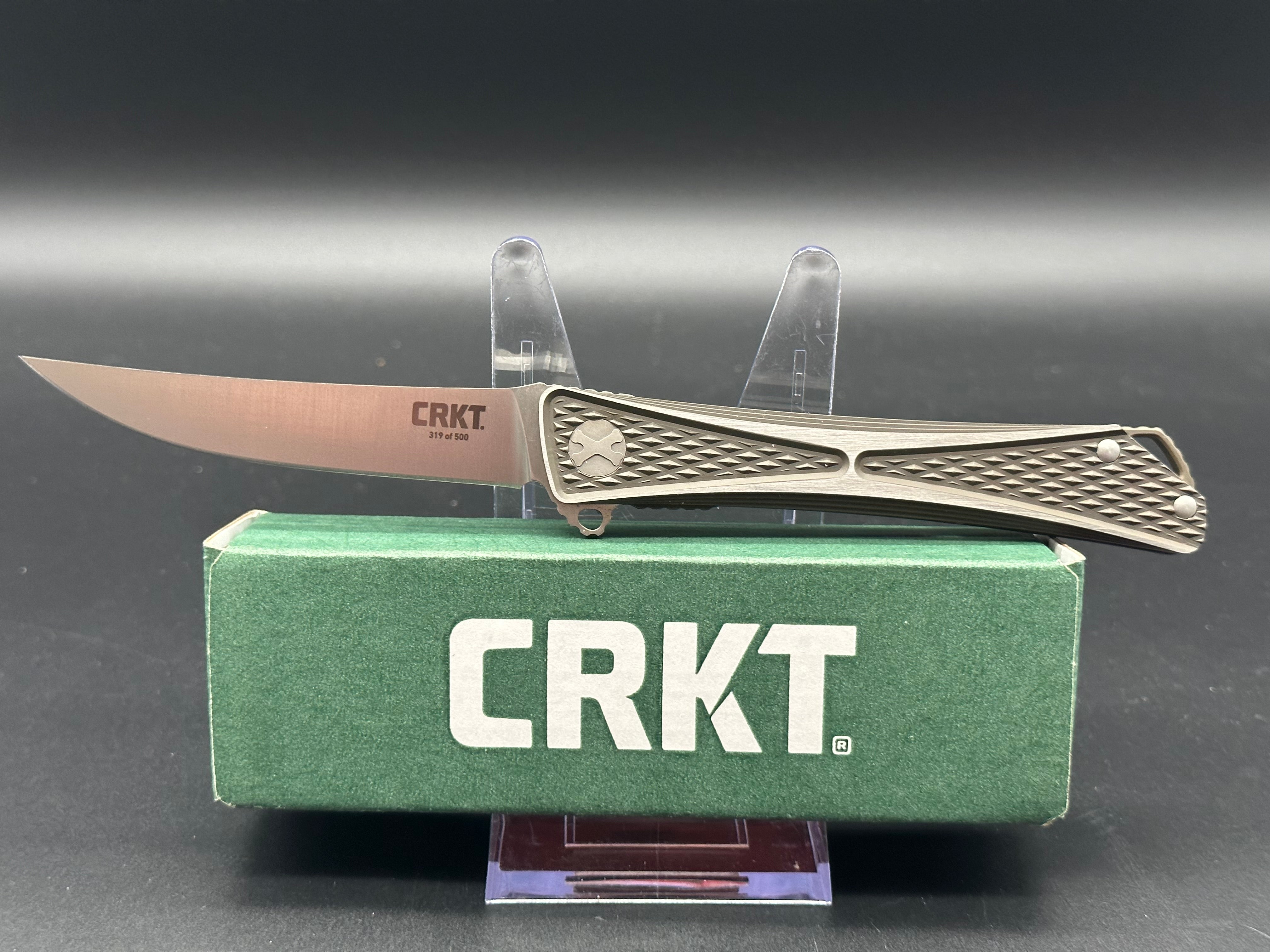 CRKT Crossbones Limited Edition Liner Lock Folding Knife - 3.5
