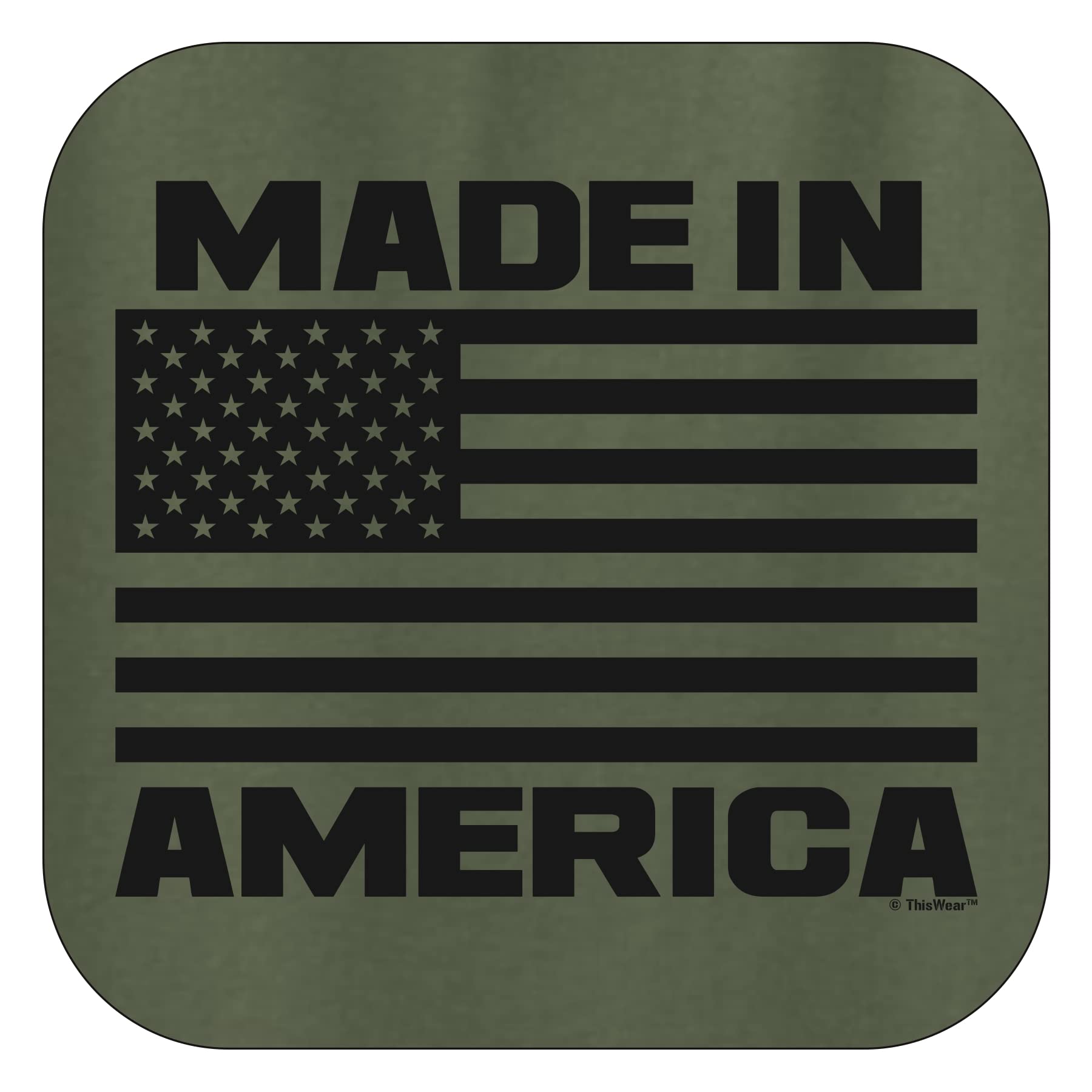 American Made US Flag Long Sleeve Crewneck Sweatshirt - Patriotic Comfort Wear for Everyday, Outdoor Activities & Casual Events