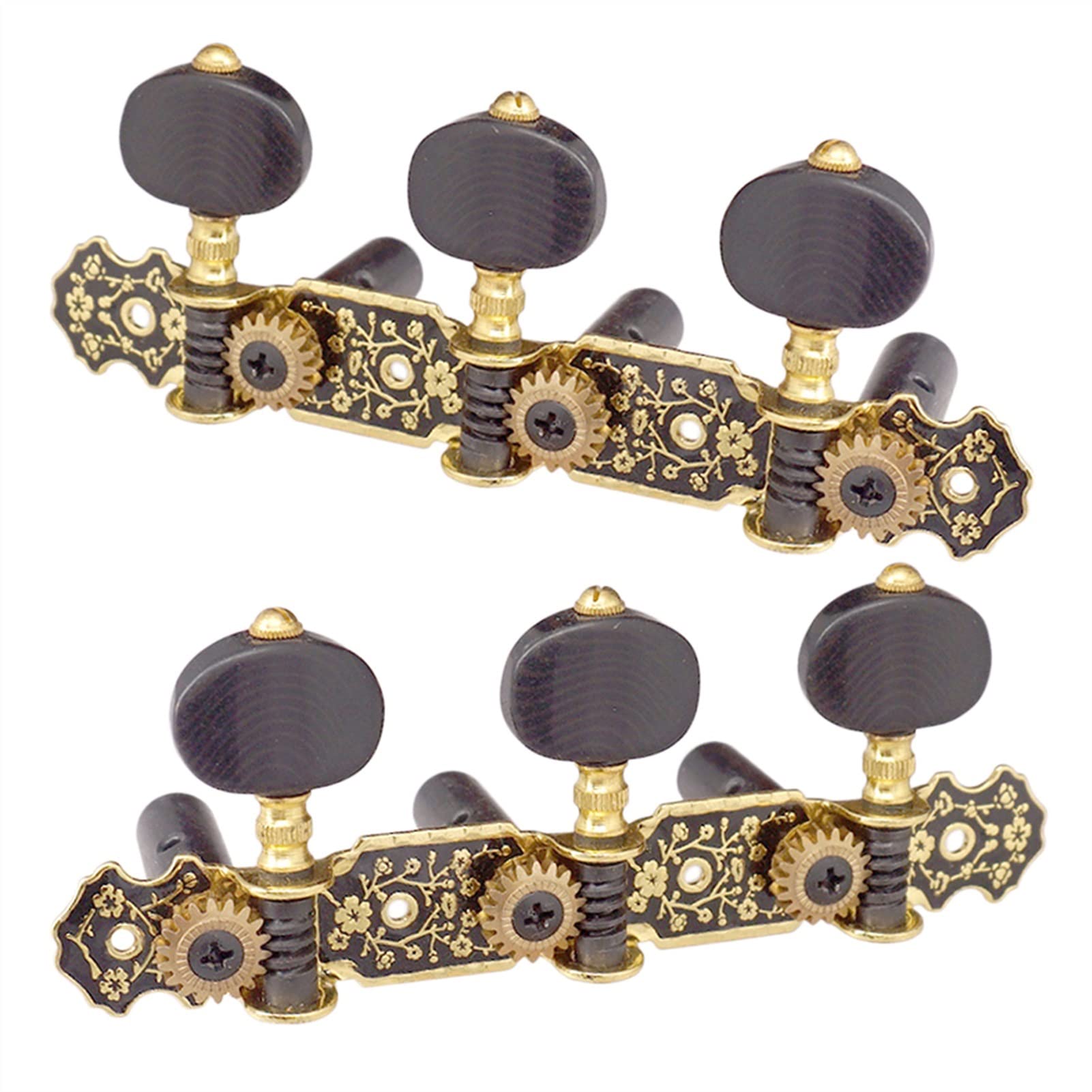 Classical Guitar Tuning Pegs - 1 Pair Machine Heads Tuners for Guitar Accessories | Premium Guitar String Tuning Pegs for Classical & Acoustic Guitars | Perfect for Guitar Maintenance, Repair & Replacement