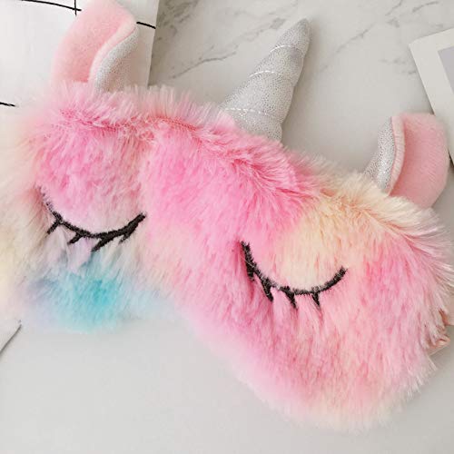 Cute Cartoon Animal Sleeping Mask for Women & Kids - Soft Blindfold Eye Cover for Better Sleep, Travel & Relaxation
