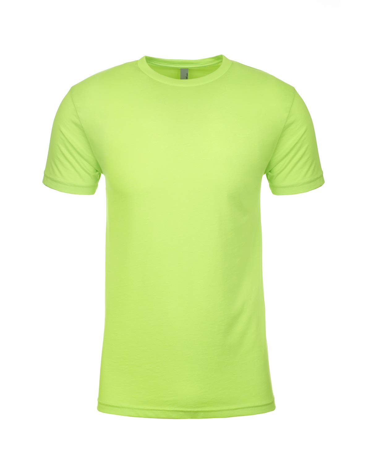 Next Level 6210 Men's CVC Tee - Soft Cotton Blend T-Shirt in Neon Heather Green - Perfect for Gym, Casual Wear & Everyday Comfort