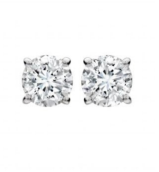 9mm Round Cut Clear CZ Basket Set Sterling Silver Stud Earrings for Women - Perfect for Everyday Wear, Parties & Gift Giving