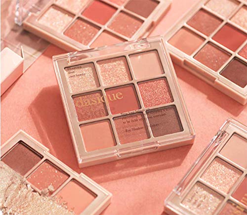 Dasique Shadow Palette #02 Rose Petal - 1pc Korean Eyeshadow Palette, 7G Soft Matte & Shimmer Shades for Day & Night Makeup Looks
