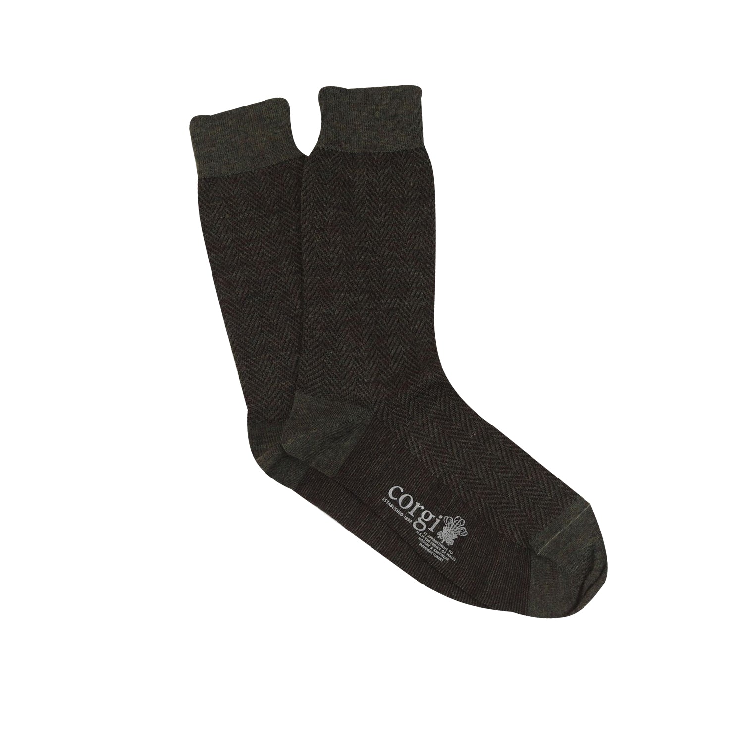 Premium Men's Herringbone Merino Wool Dress Socks - Soft & Breathable Formal Socks for Business, Office & Special Occasions