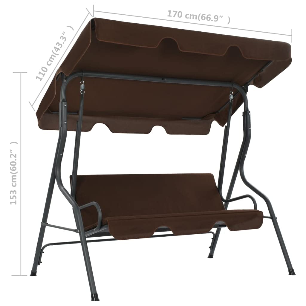 Premium Outdoor Porch Swing Chair - 66.9