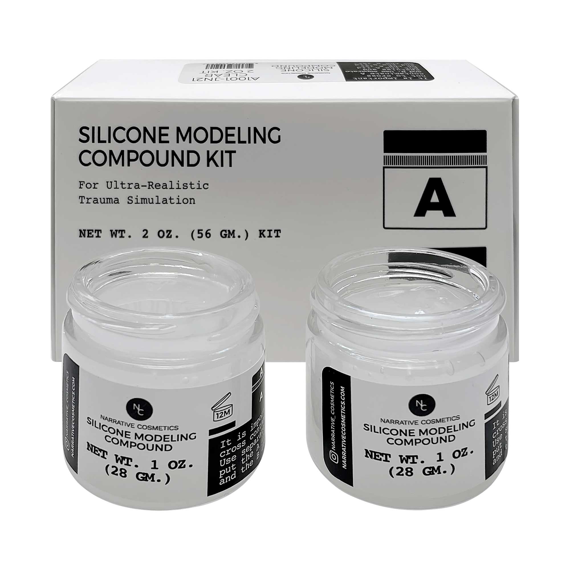 Professional Silicone Modeling Compound for Realistic Wound, Scar & Prosthetic SFX Makeup - Perfect for Halloween, Cosplay & Special Effects Artists