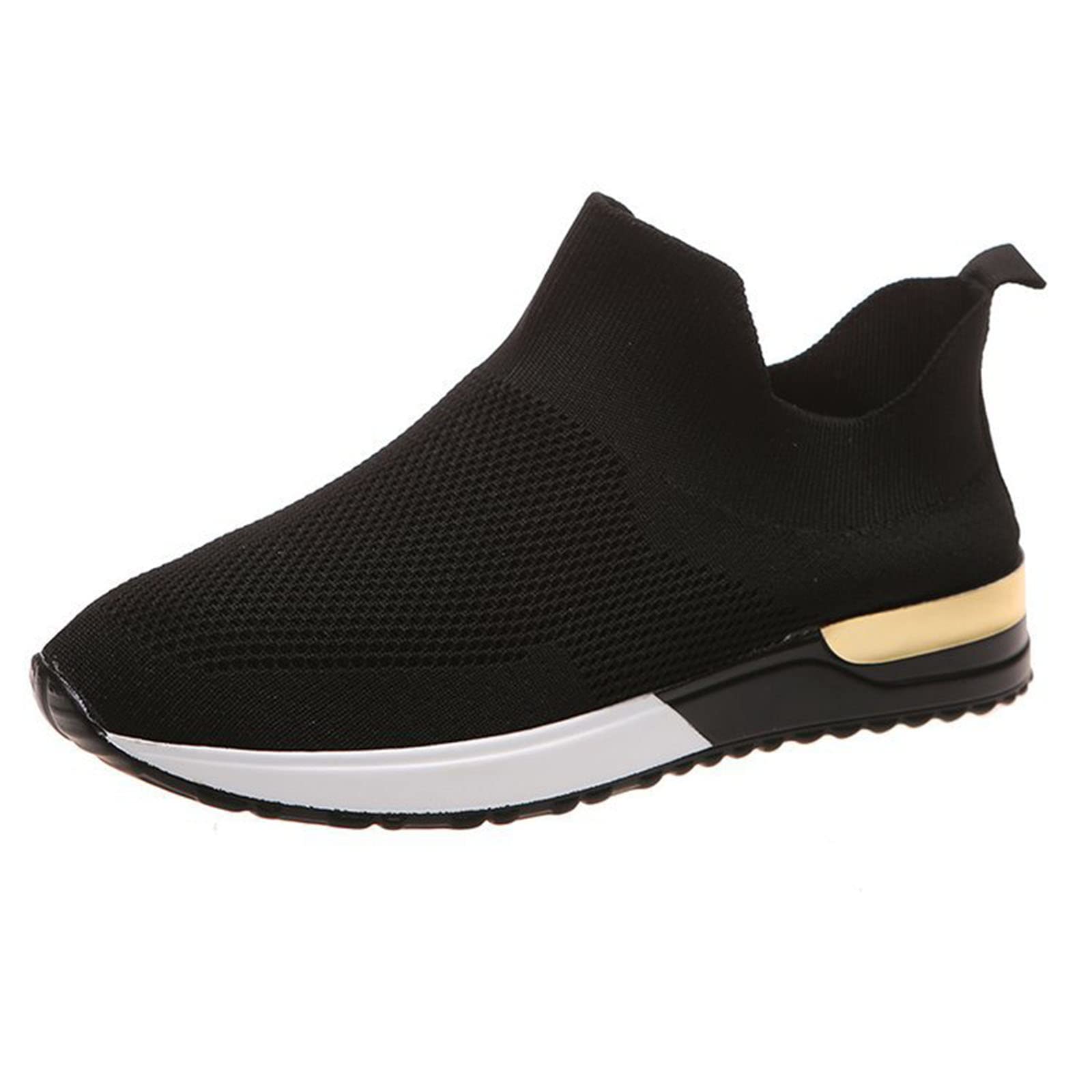 GFHTH Women's Sneakers - Non-Slip Slip-On Running Shoes | Lightweight Breathable Mesh Gym & Work Shoes for Women | Perfect for Outdoor Activities, Jogging & Casual Wear