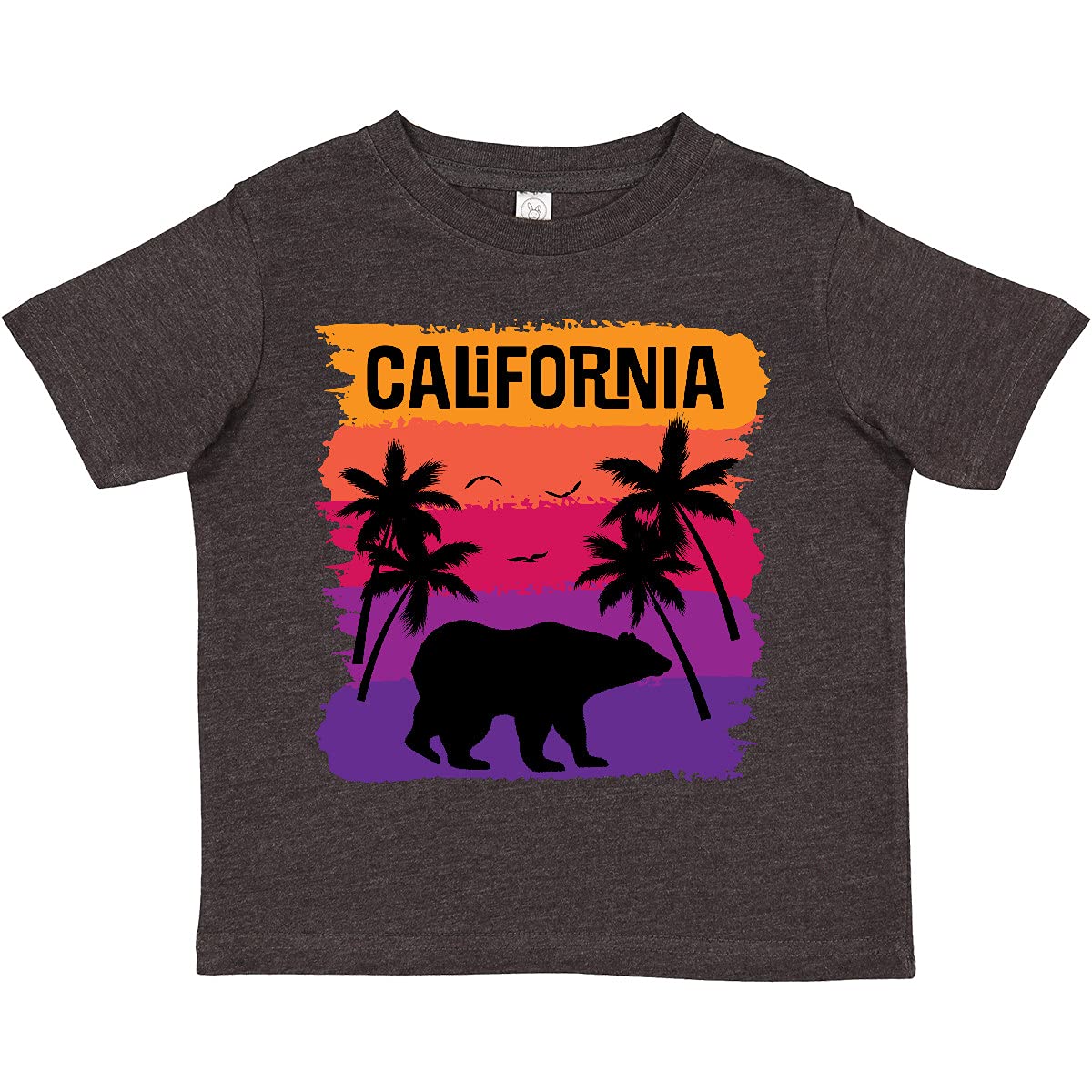 Inktastic California Sunset Vacation Beach Toddler T-Shirt - Cute Summer Graphic Tee for Boys & Girls - Perfect for Beach Trips, Family Vacations & Outdoor Adventures
