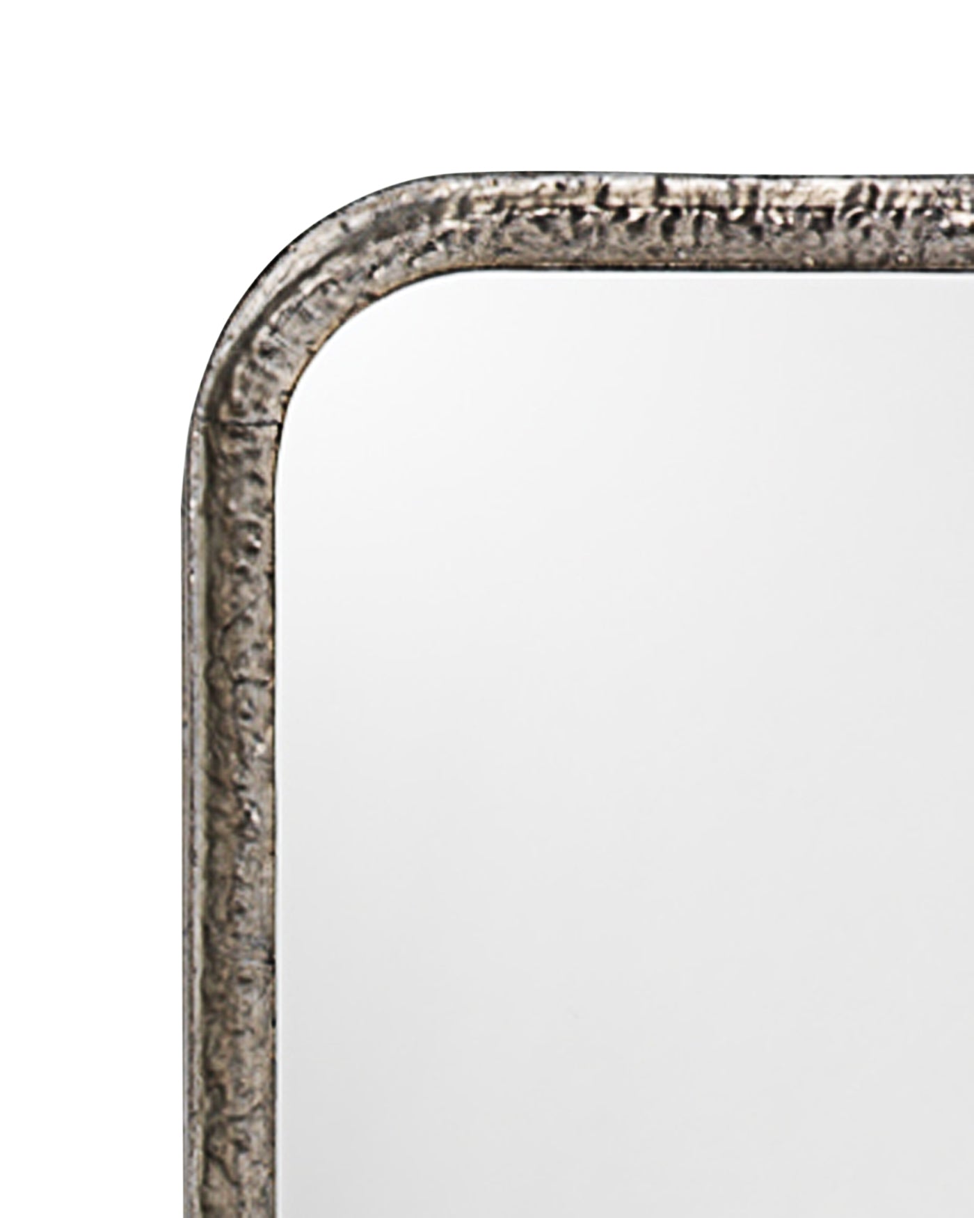 Capital Rectangle Mirror with Silver Leaf Finish - Elegant Home Decor for Living Room, Bedroom & Entryway
