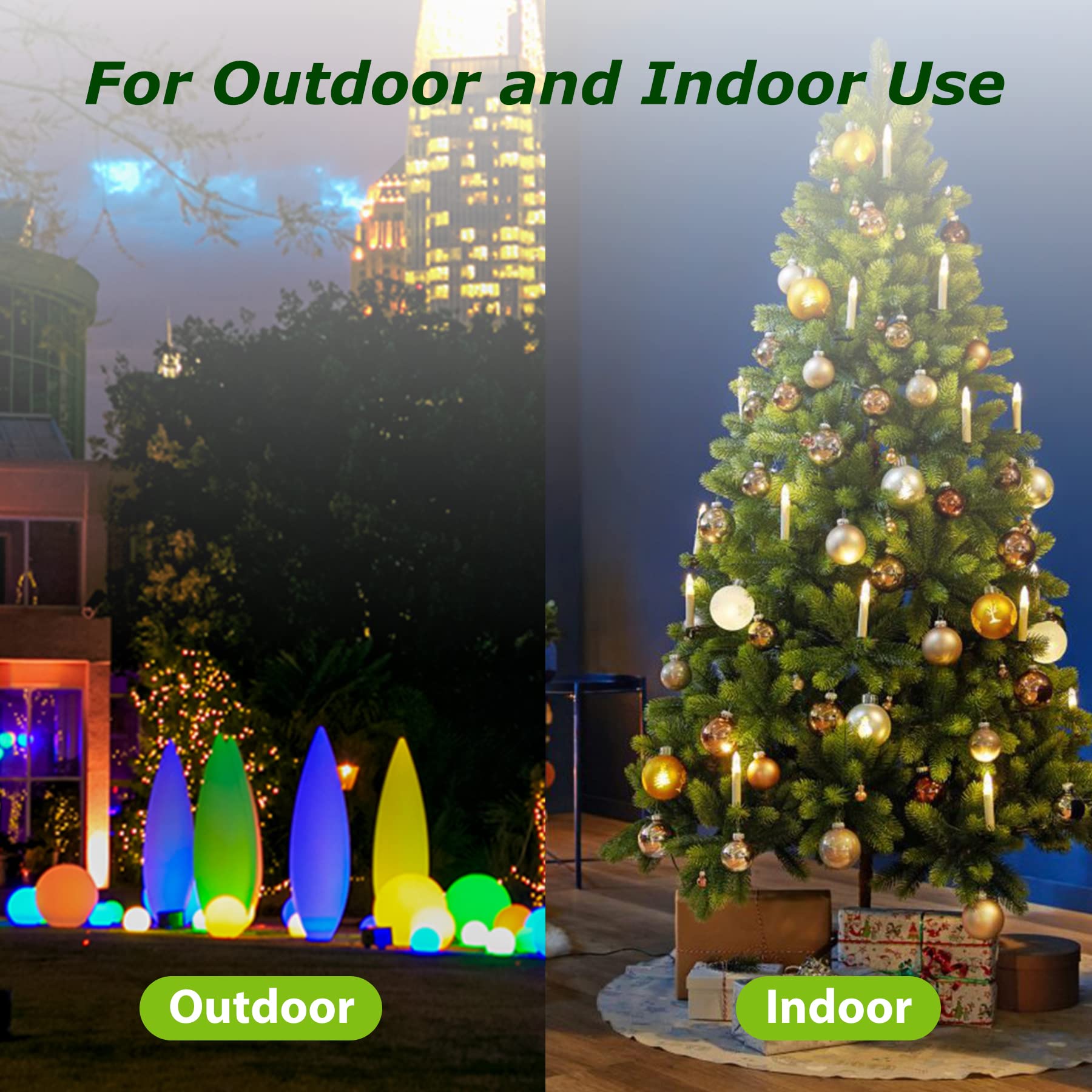 BESTTEN 7-Day Outdoor Digital Programmable Timer with Clock - Dual Grounded Outlets, Weatherproof, ETL Certified - Perfect for Garden Lights, Holiday Decorations & Pool Equipment