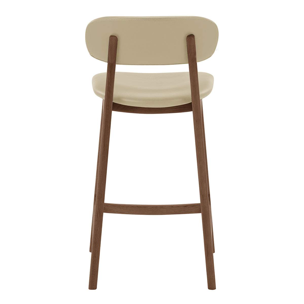Premium Alaska Leather Bar Stool - Handcrafted Genuine Leather Counter Height Stool for Kitchen Island, Home Bar & Dining Room - Modern Rustic Decor with Adjustable Height & Comfortable Backrest