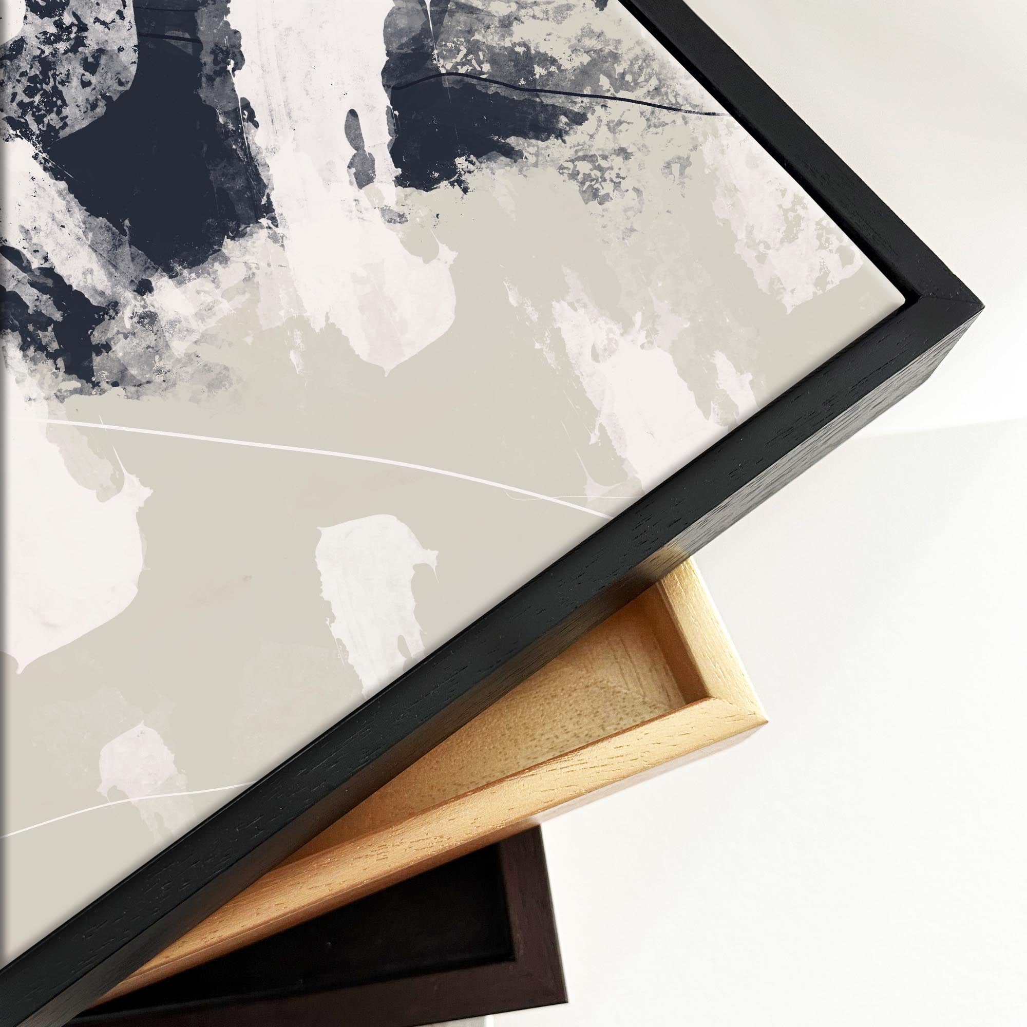 Urban Oasis Framed Canvas Wall Art - Modern Home Decor for Living Room, Bedroom & Office - Ready to Hang Abstract Landscape Painting