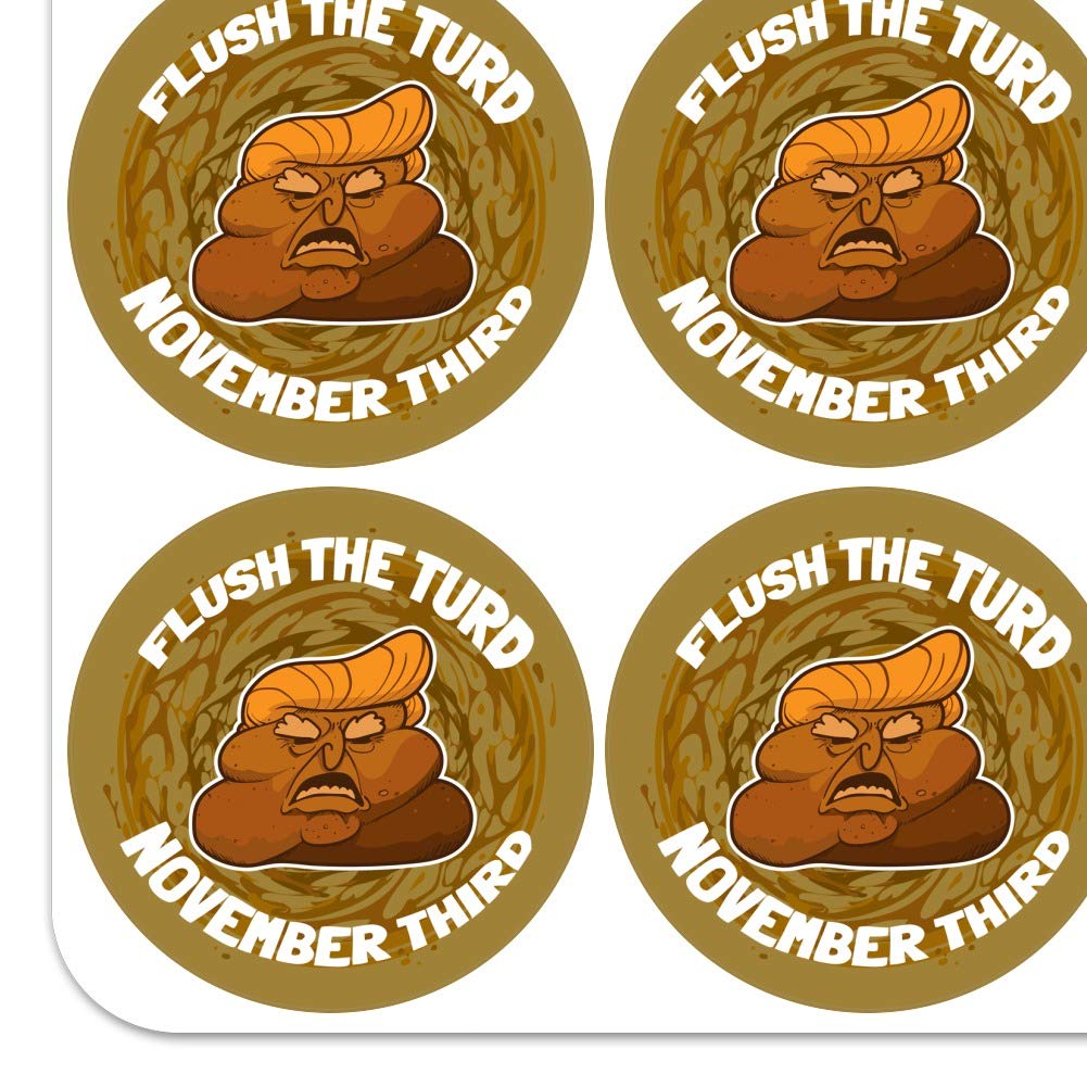 Flush The Turd November 3rd Planner Stickers - Scrapbooking & Crafting Decals for Bullet Journals, Calendars, DIY Projects - Perfect for Organizing, Memory Keeping & Creative Planning