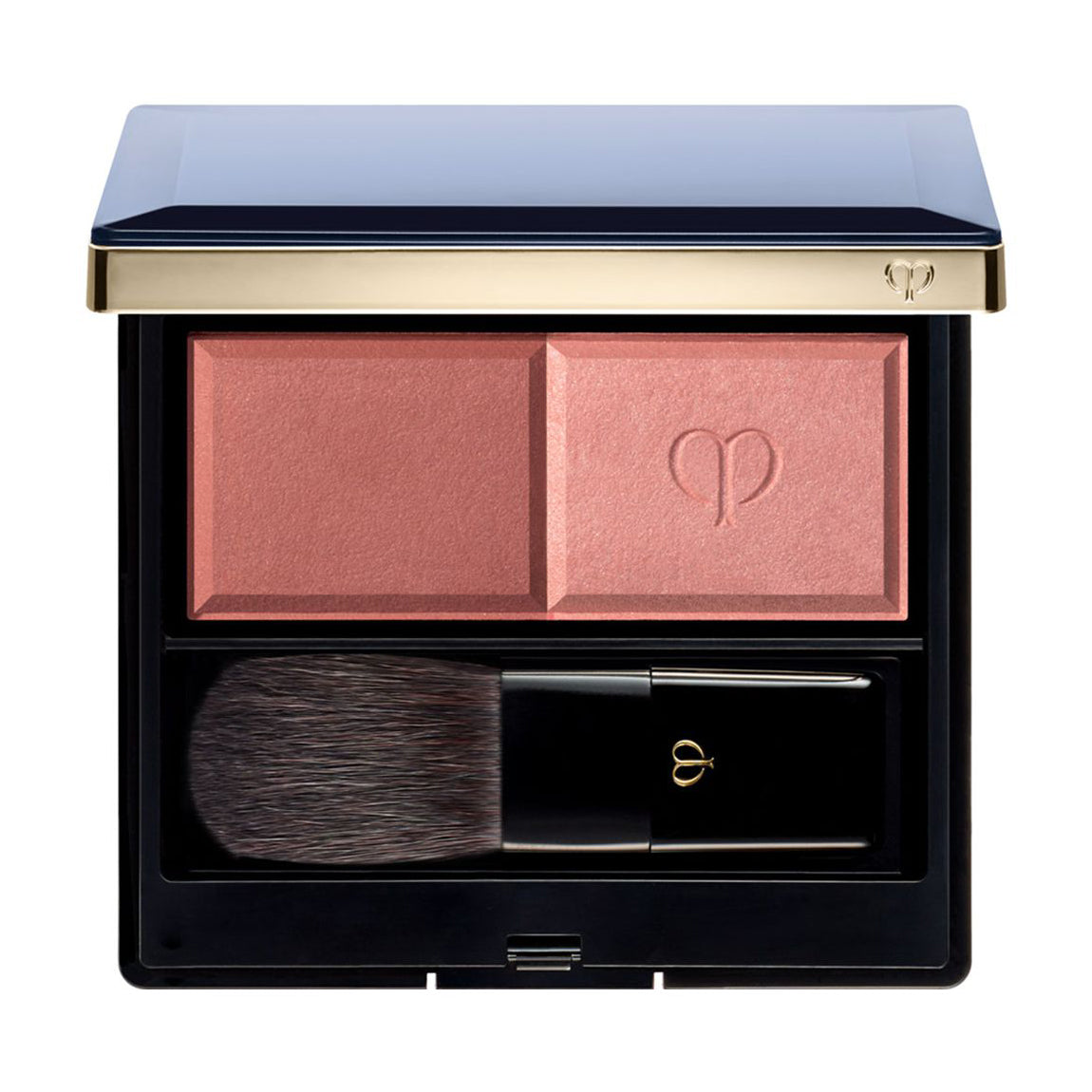 Clé de Peau Beauté Powder Blush Duo - Long-Lasting Blush & Highlighter Set for Natural Flush | Perfect for Day & Night Makeup Looks