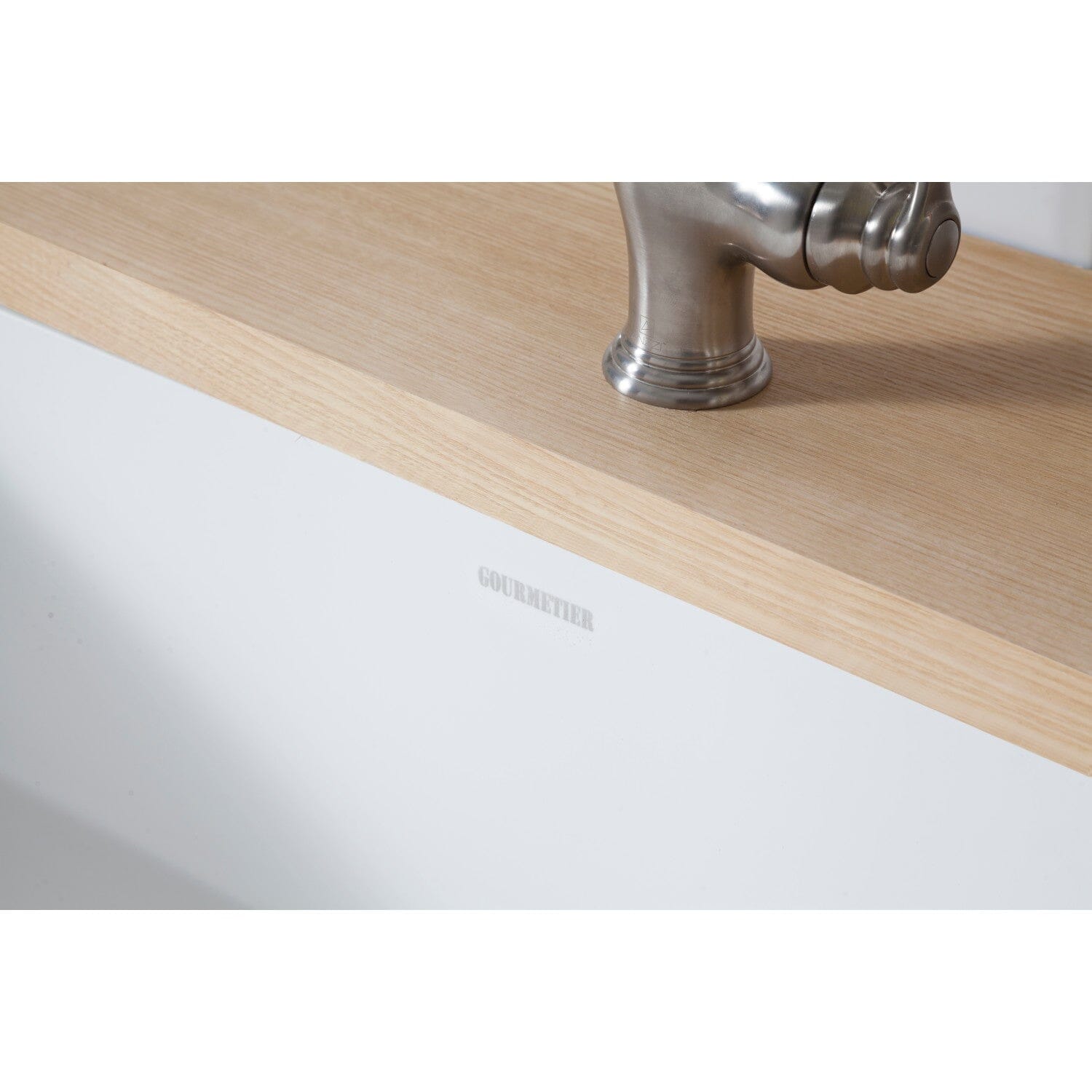 Arcticstone 36 Inch White Solid Surface Farmhouse Kitchen Sink - Single Bowl Apron Front Design with Strainer - Perfect for Modern Farmhouse, Rustic & Country Style Kitchens