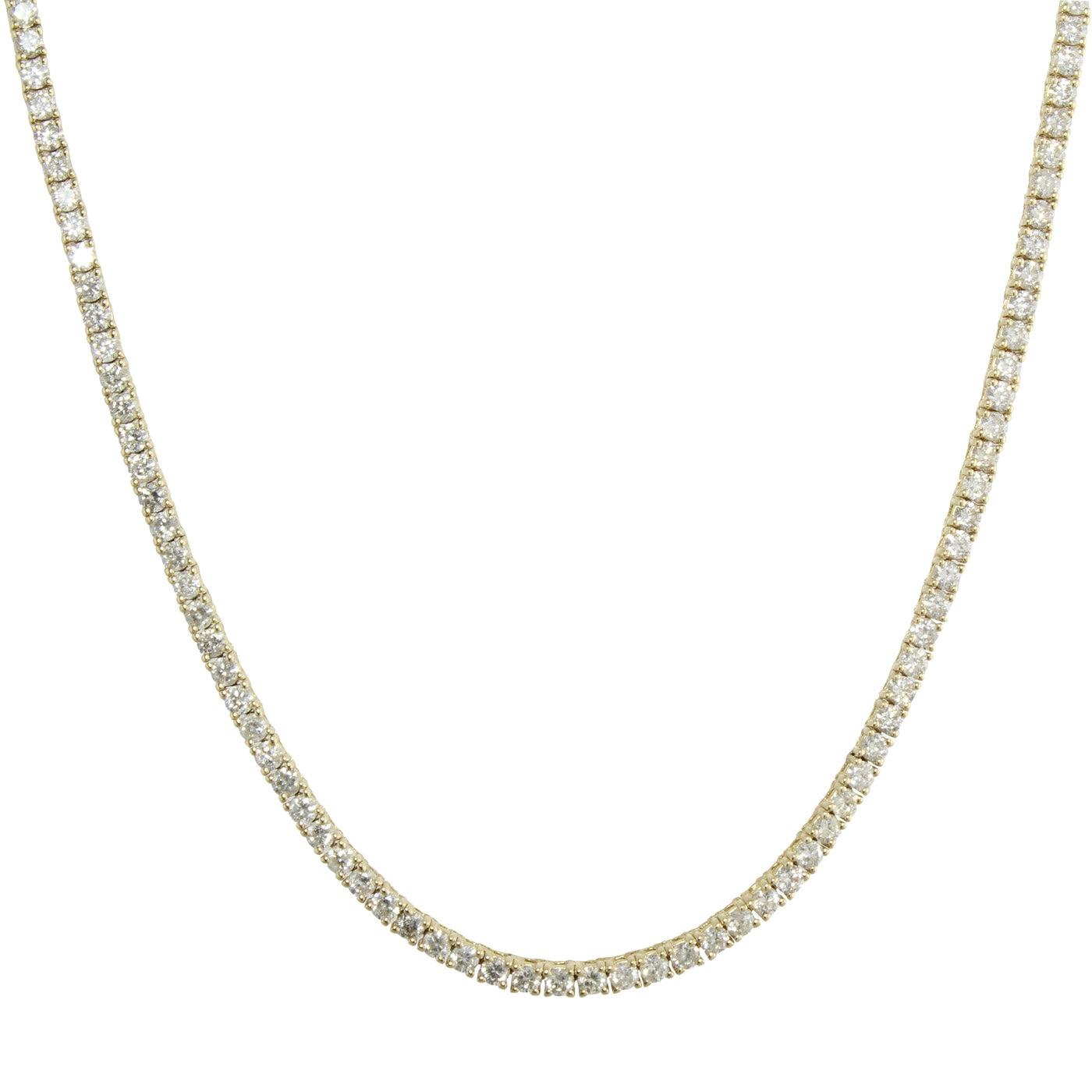 14K Gold Paperclip Tennis Necklace for Women - Dainty Minimalist Layering Chain Jewelry - Perfect for Everyday Wear, Gifts & Special Occasions