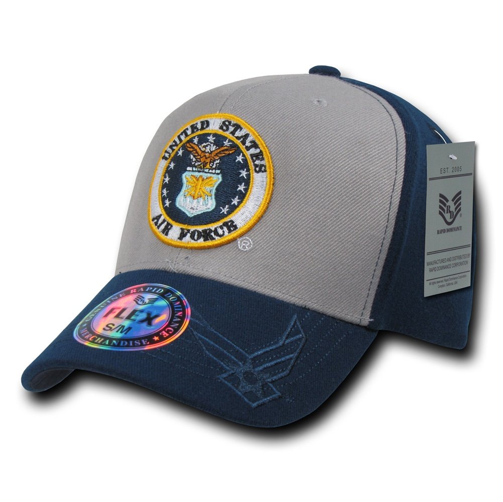 Rapiddominance Air Force Flex Military Cap - Tactical Baseball Hat for Outdoor, Hiking, and Military Enthusiasts - Adjustable & Durable Design