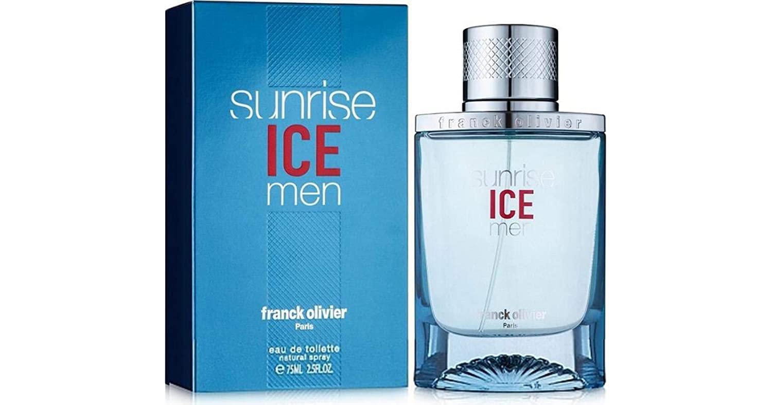 Franck Olivier Sunrise Urban Ice Eau De Toilette for Men - Fresh Citrus & Woody Fragrance for Day & Night Wear, Office & Date Nights
