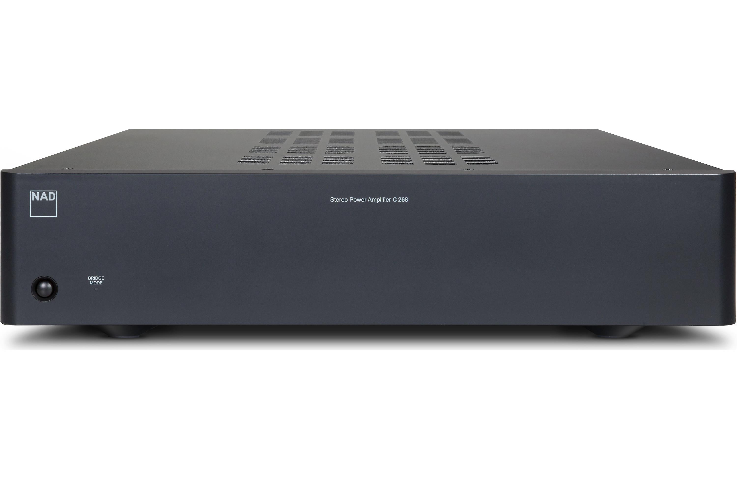 NAD C 268 Stereo Power Amplifier - High-Performance 80W x 2 Channel Audio Amplifier for Home Theater & Hi-Fi Systems | Perfect for Music Lovers & Audiophiles
