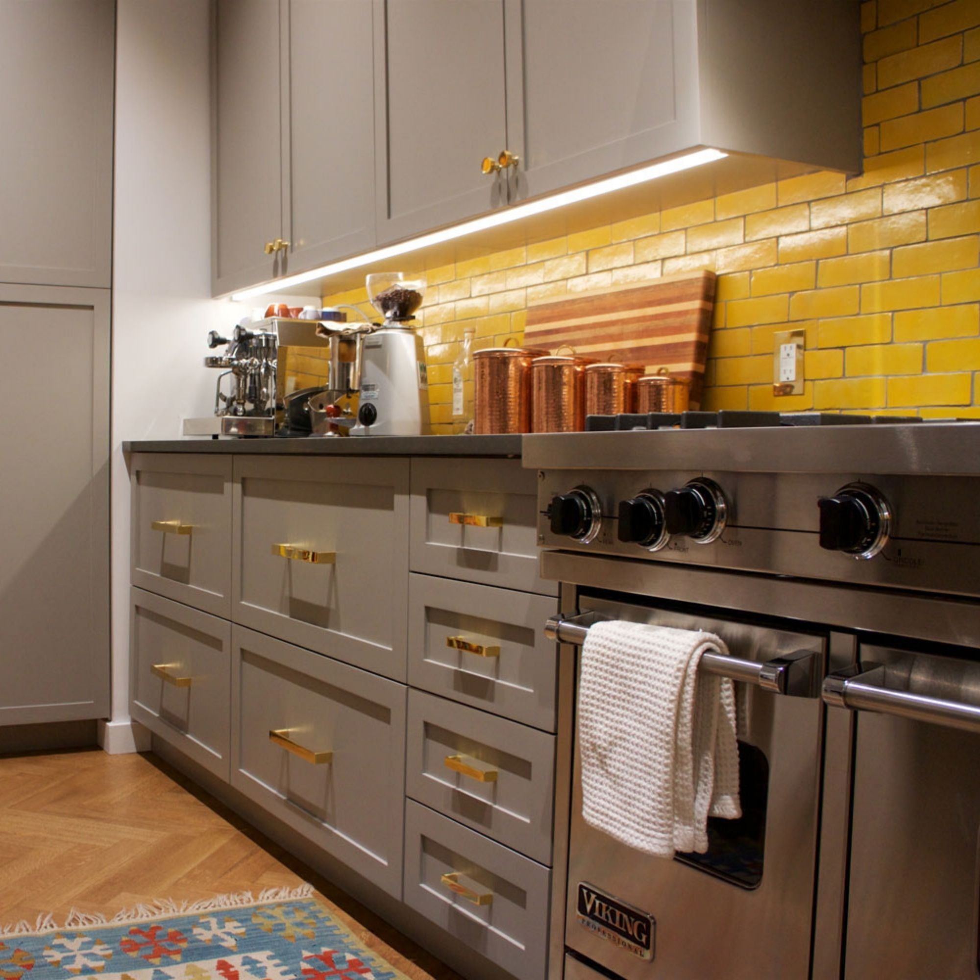 48 45 Degree LED Channel - Black Aluminum Trim for Cove Lighting, Under Cabinet, and Shelf Accent Lighting - Perfect for Home, Kitchen, and Commercial Spaces