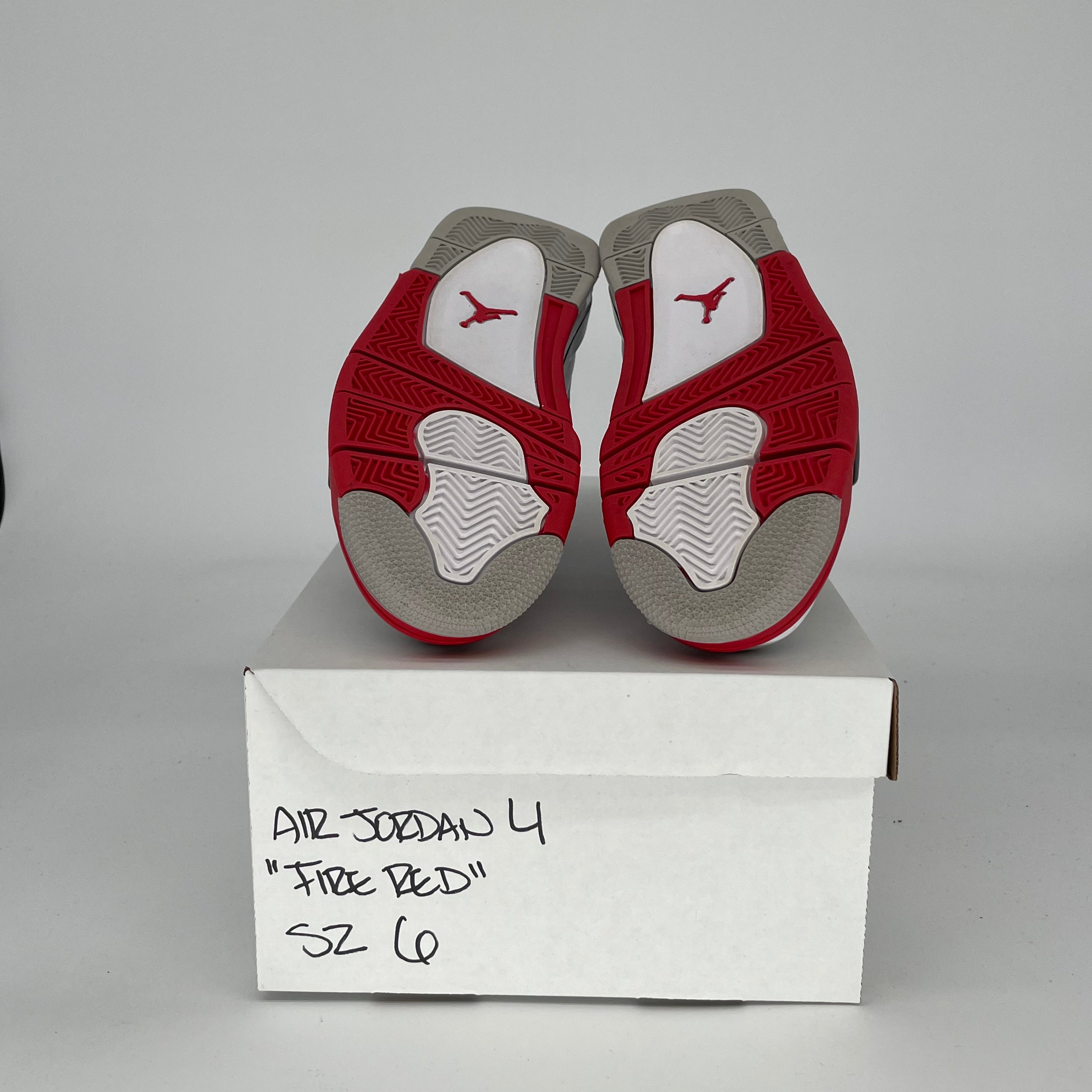 Original Air Jordan 4 Retro 'Fire Red' Men's/Women's Size 6 (7.5W) - Style Code 408452-160 | Basketball Shoes for Streetwear & Sneaker Collection