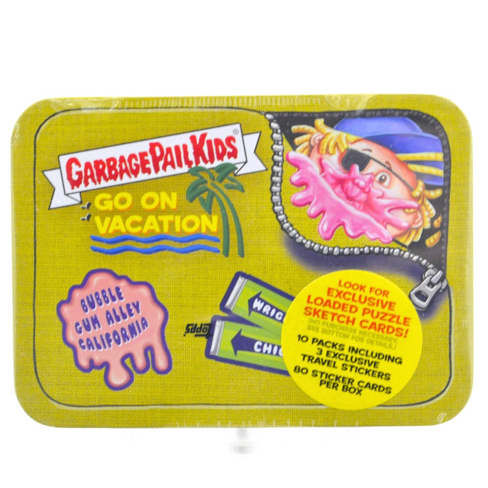 2021 Topps Series 2 Garbage Pail Kids Go On Vacation Tin - Collectible Trading Cards for Vacation Theme - Perfect for Collectors, Gift Giving & Display
