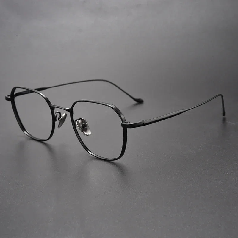 Aror Women's Full Rim Flat Top Square Titanium Eyeglasses Frame 411316 - Lightweight & Durable Eyewear for Work, Reading & Fashion