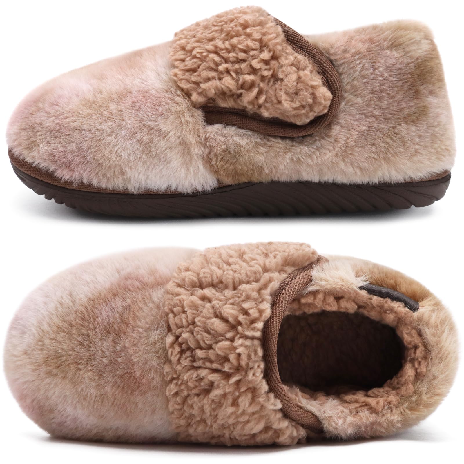 COFACE Women's Memory Foam House Slippers - Soft Fluffy Indoor/Outdoor Slippers for Women - Perfect for Home, Office, and Travel Comfort