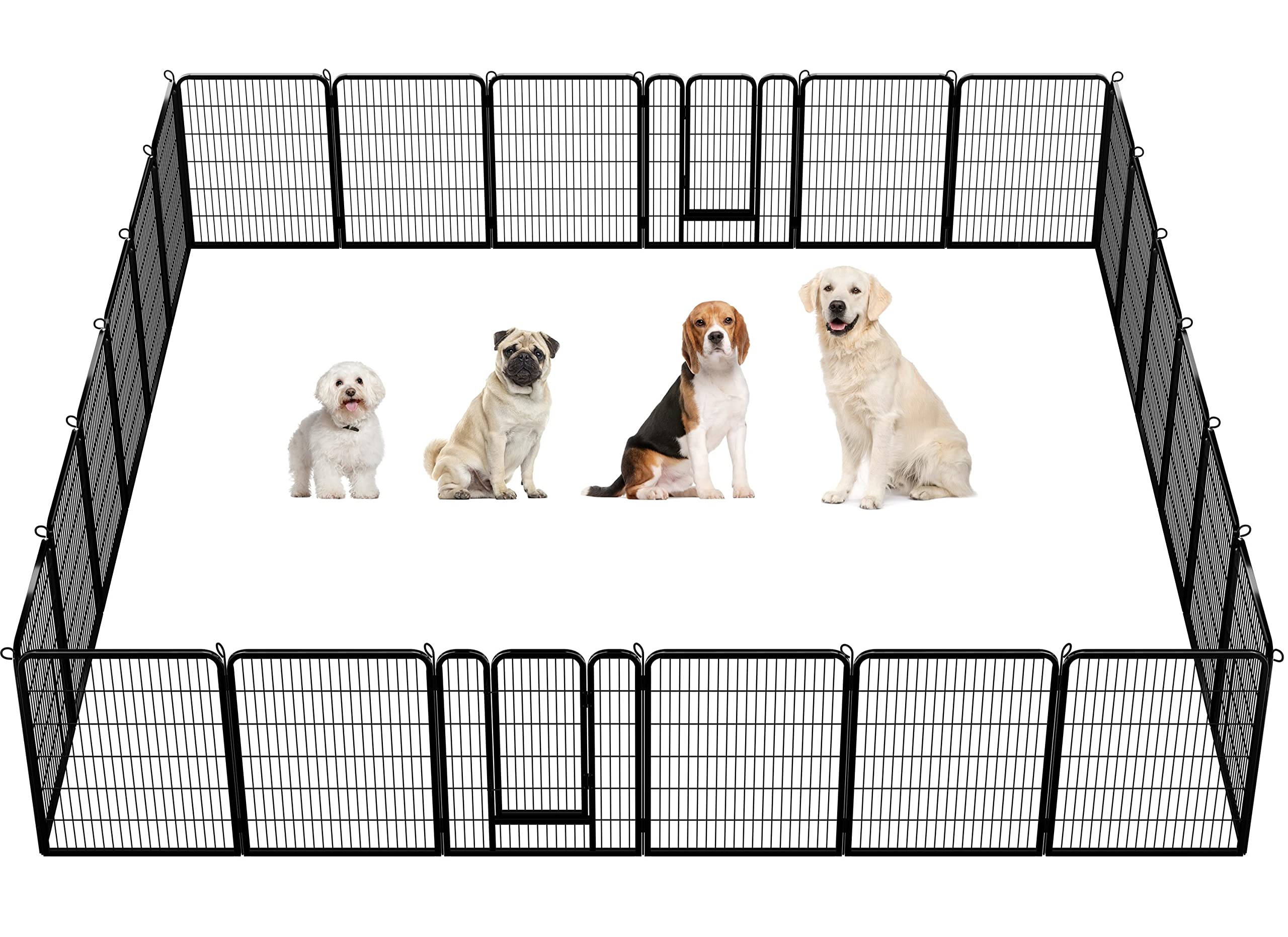 Yaheetech 24-Panel Foldable Dog Playpen - 40