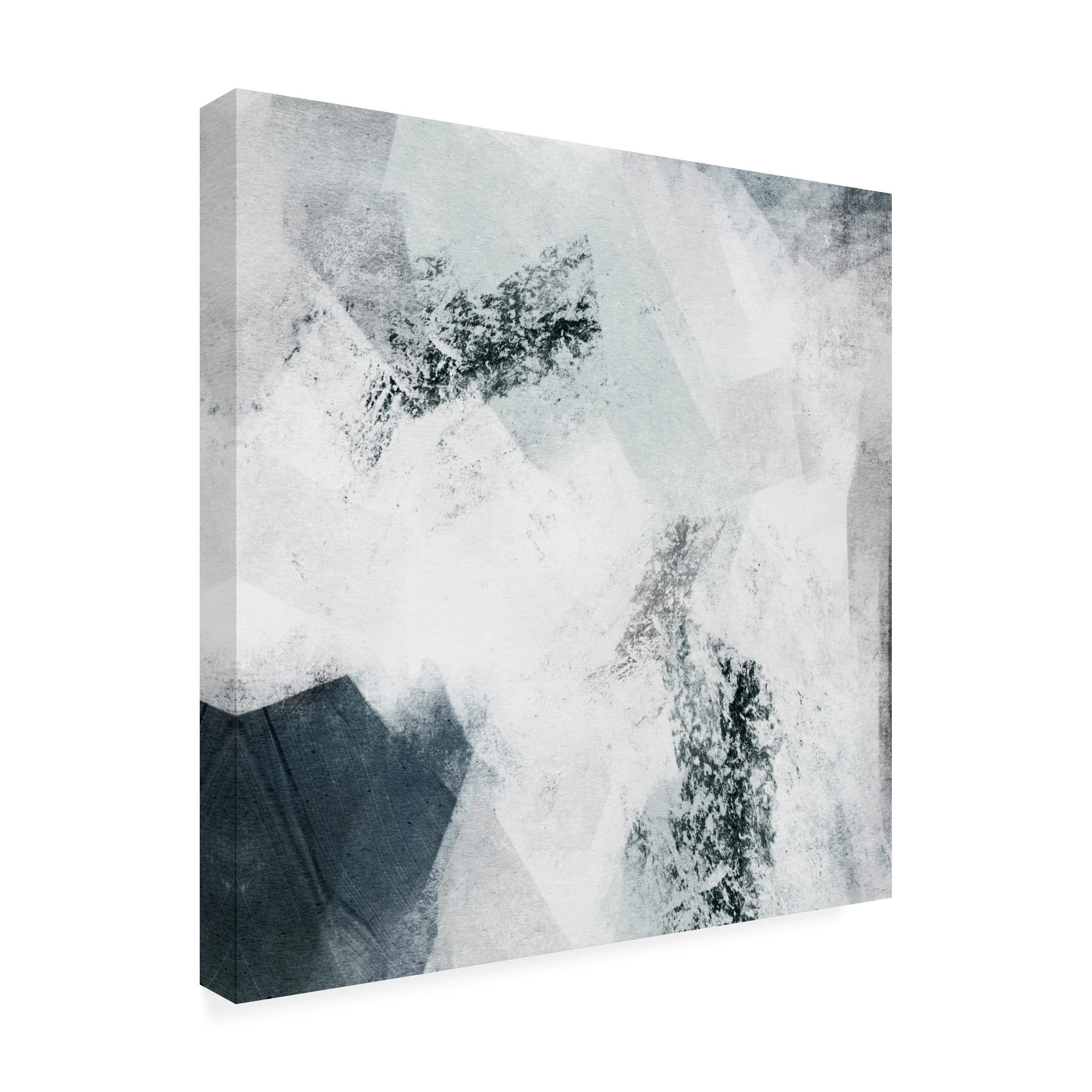 Emma Caroline 'Mire I' 14x14 Inch Canvas Wall Art - Modern Abstract Painting for Living Room, Bedroom & Office Decor
