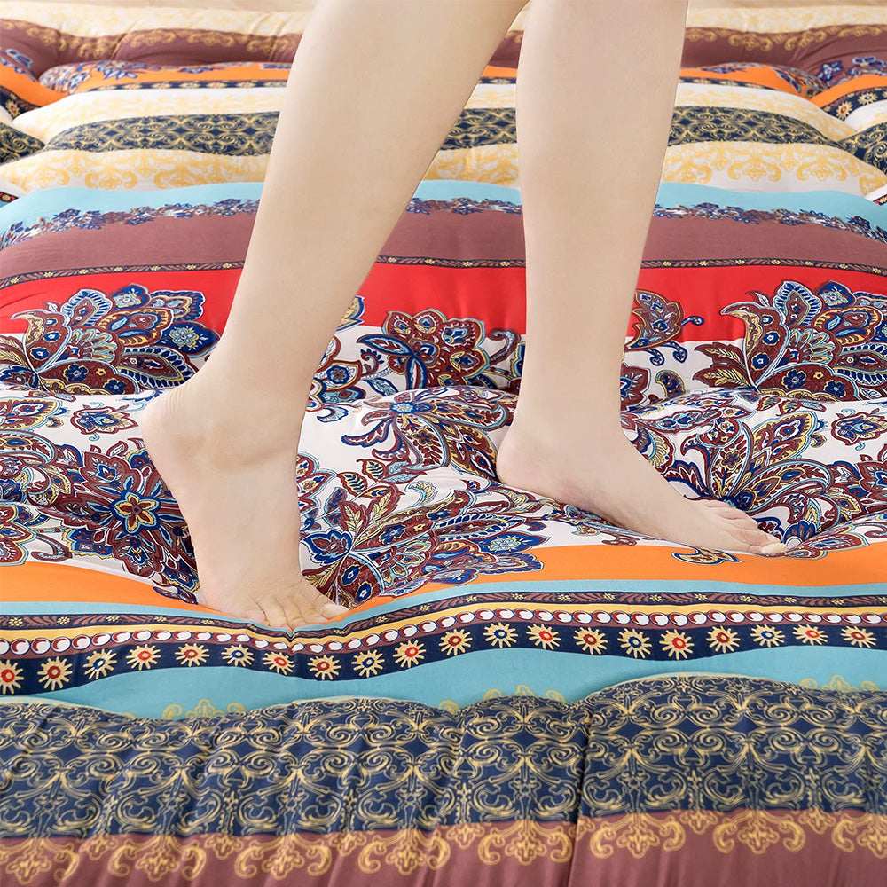 MAXYOYO Japanese Bohemian Style Floor Futon Mattress - Comfortable & Portable for Guest Beds, Camping, Yoga & Meditation | Eco-Friendly Home Decor