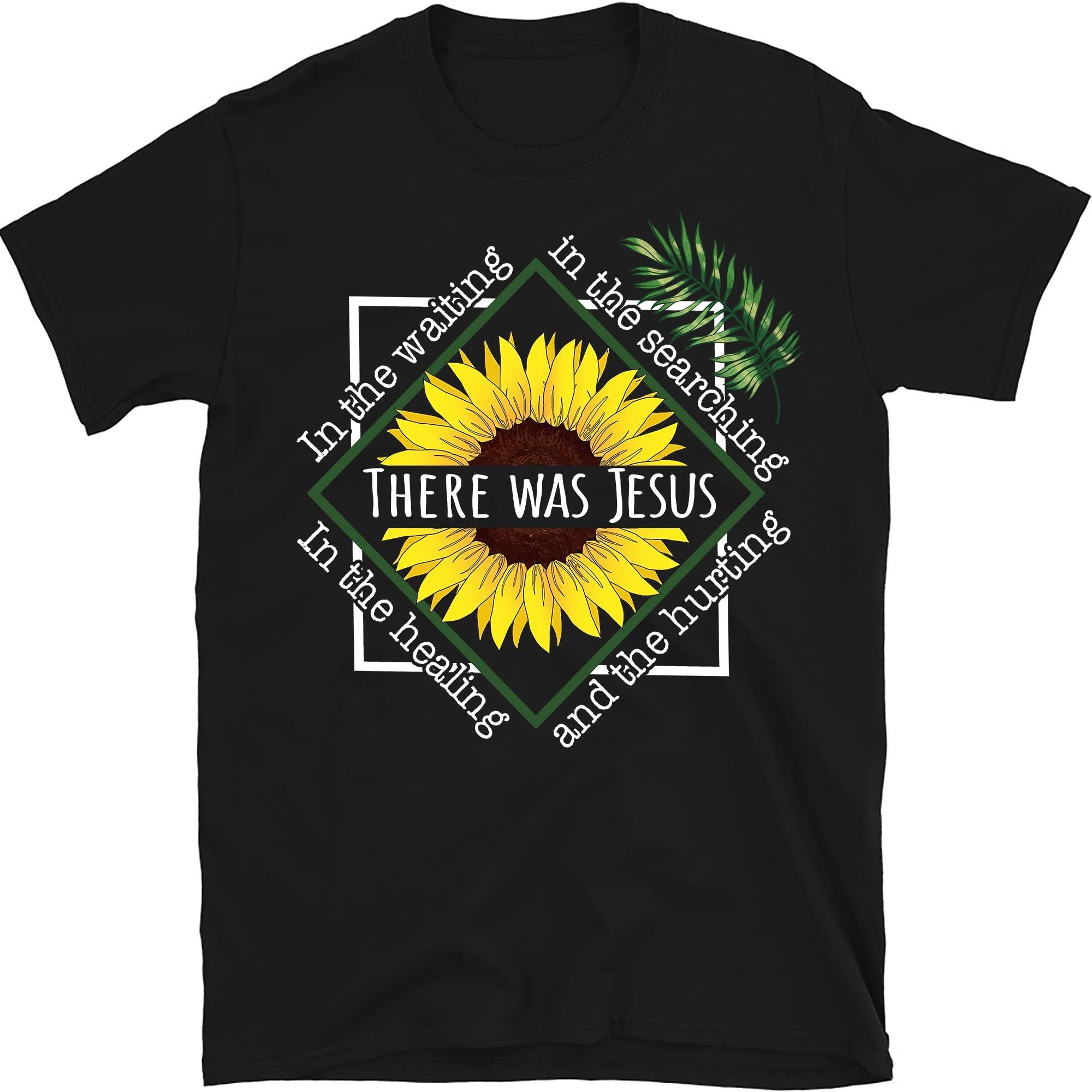 Jesus T-Shirt - Christian Faith Tee with Sunflower Design | Religious Apparel for Church, Worship & Daily Inspiration