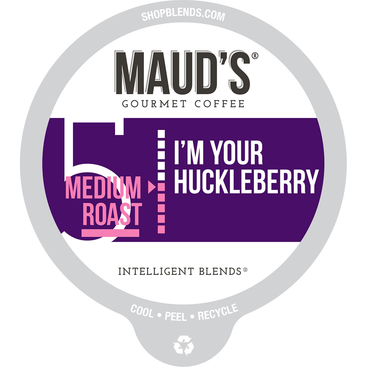 Premium Maud's Huckleberry Flavored Coffee Pods - 100% Arabica Single Serve K-Cups for Keurig Brewers - Perfect for Morning Boost, Office Break or Cozy Afternoon Relaxation