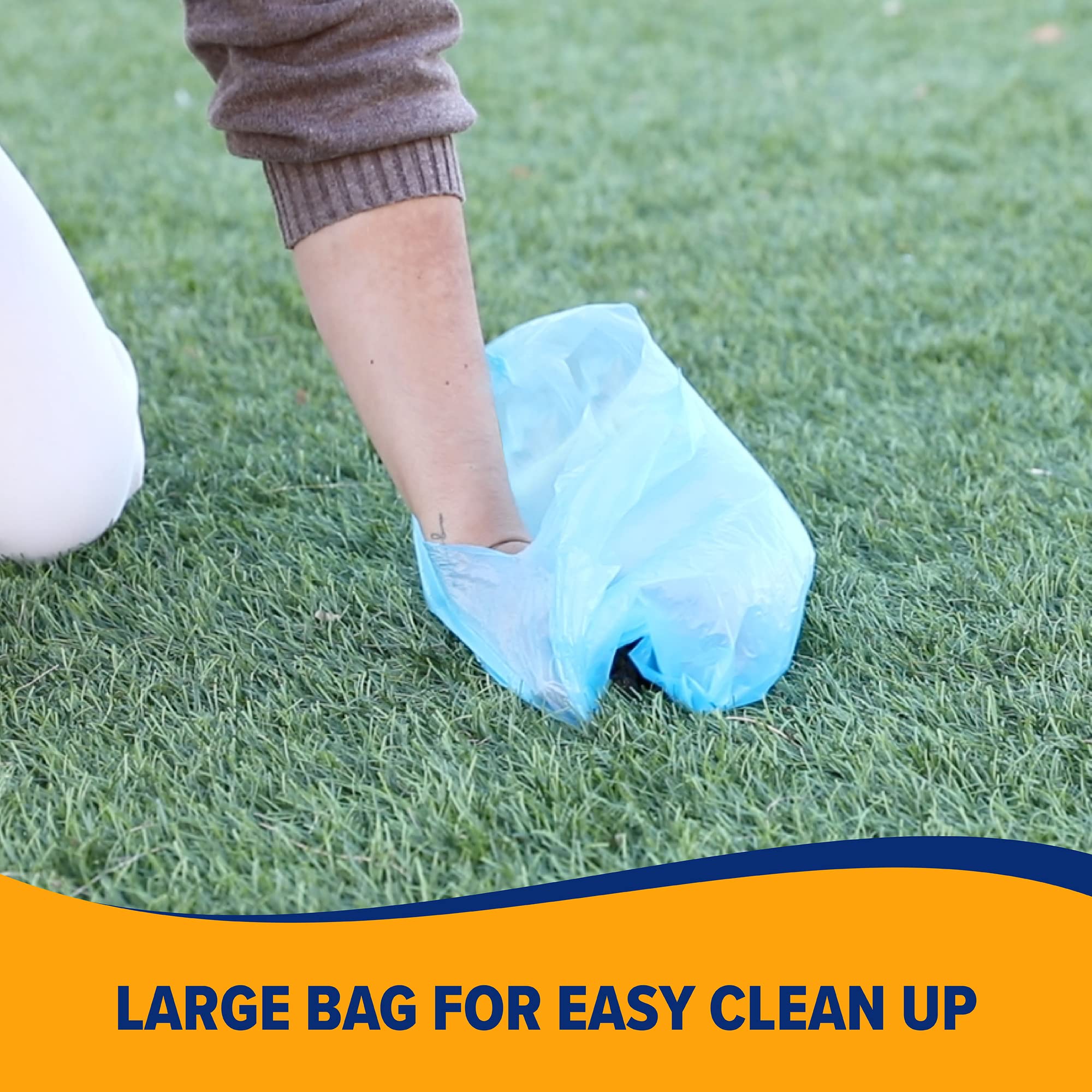 Arm & Hammer Easy-Tear Disposable Dog Poop Bags with Activated Baking Soda - 180 Count, 9 x 14 Inches | Leak-Proof & Odor-Control Waste Bags for Dogs & Cats | Perfect for Walks, Park Visits & Backyard Cleanup
