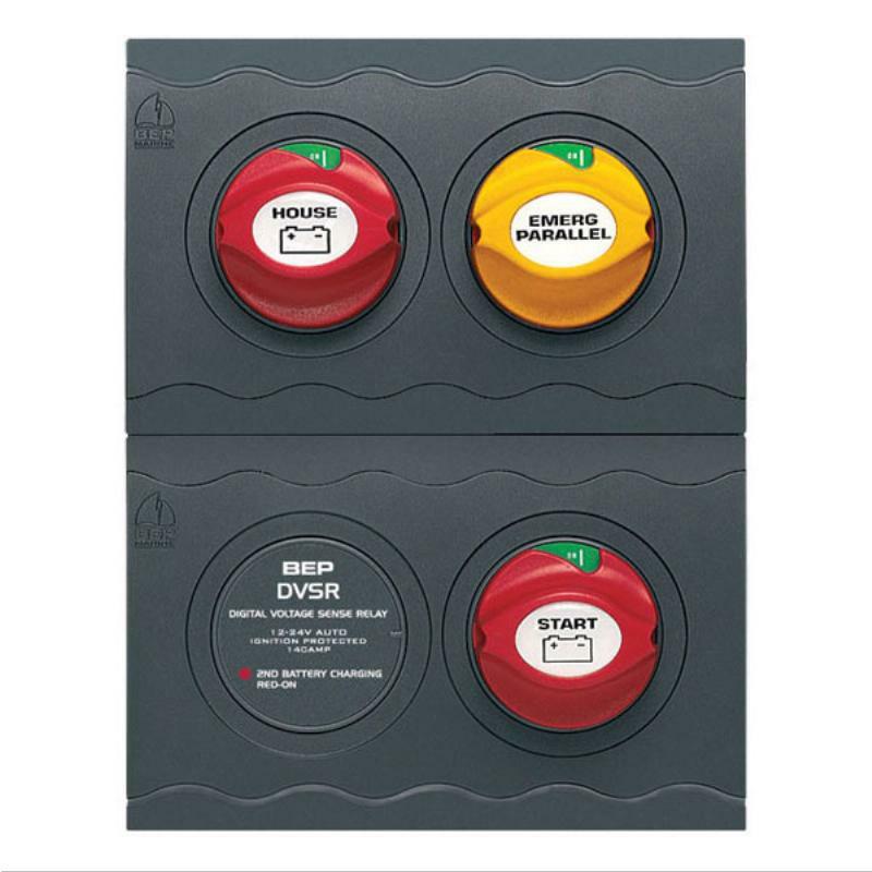 BEP Contour Connect Battery Distribution Cluster with VSR - Dual Battery System for Single Engine Boats | Marine Power Management for Reliable Performance on Water