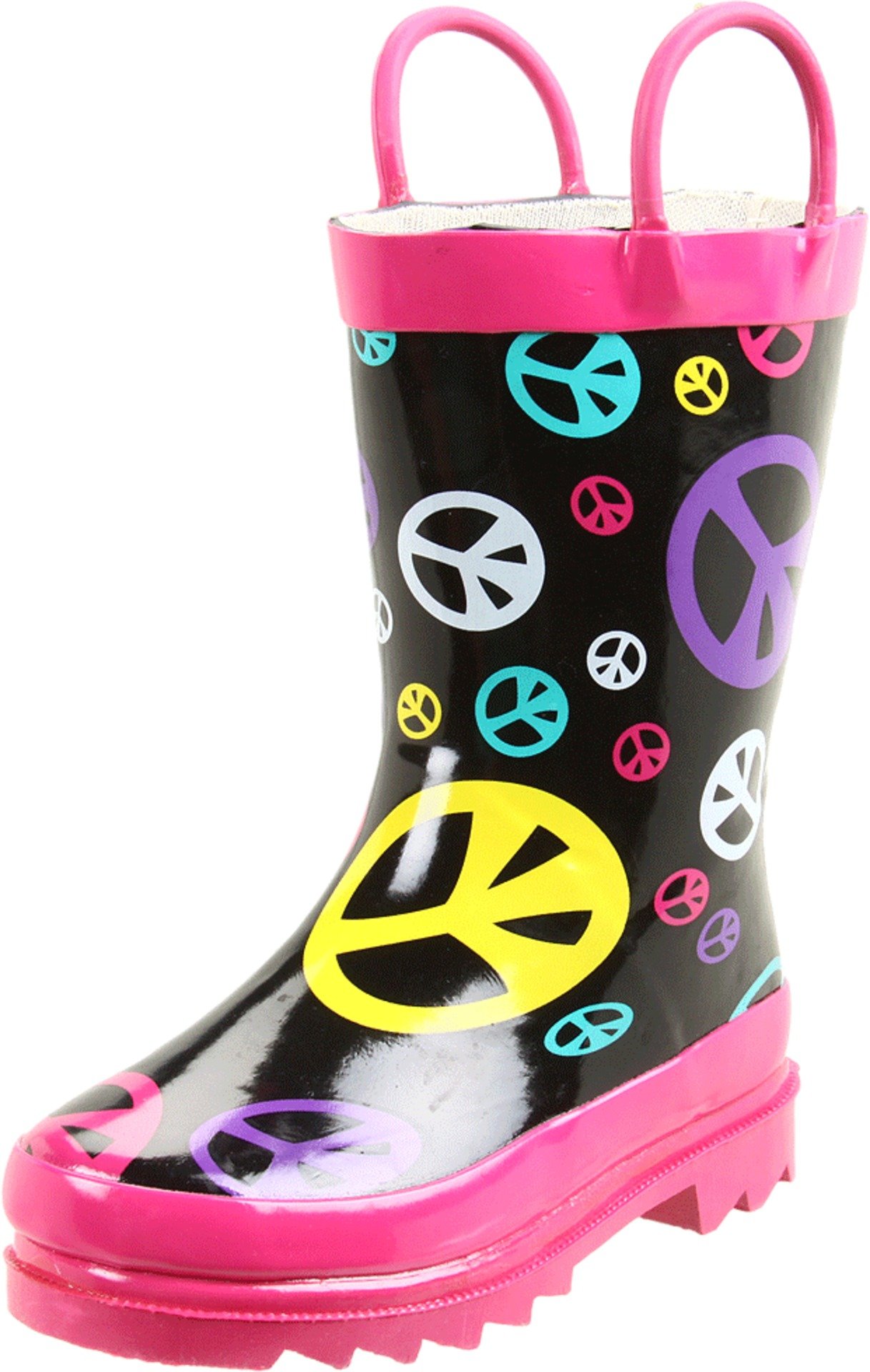 Western Chief Peace Drops Rain Boots for Toddler & Little Kids - Waterproof Garden Booties for Puddle Jumping & Outdoor Play