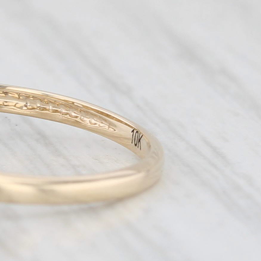 0.20ctw Oval Cubic Zirconia Solitaire Ring in 10k Yellow Gold - Size 6.25 - Elegant Engagement & Wedding Ring for Women - Perfect for Proposals, Anniversaries & Special Occasions