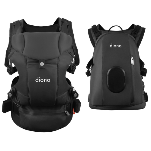 Diono Carus Complete 4-in-1 Baby Carrier with Detachable Backpack - Convertible Infant to Toddler Carrier for Hands-Free Parenting, Hiking & Travel