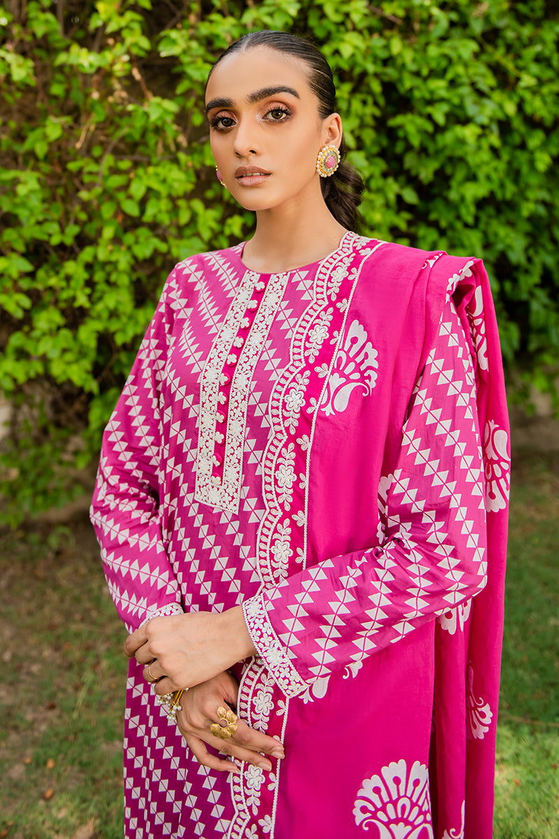 MAKHMAL 2PC Set (Embroidered Shirt & Dupatta) - Elegant Pakistani Formal Wear for Weddings, Parties & Special Occasions