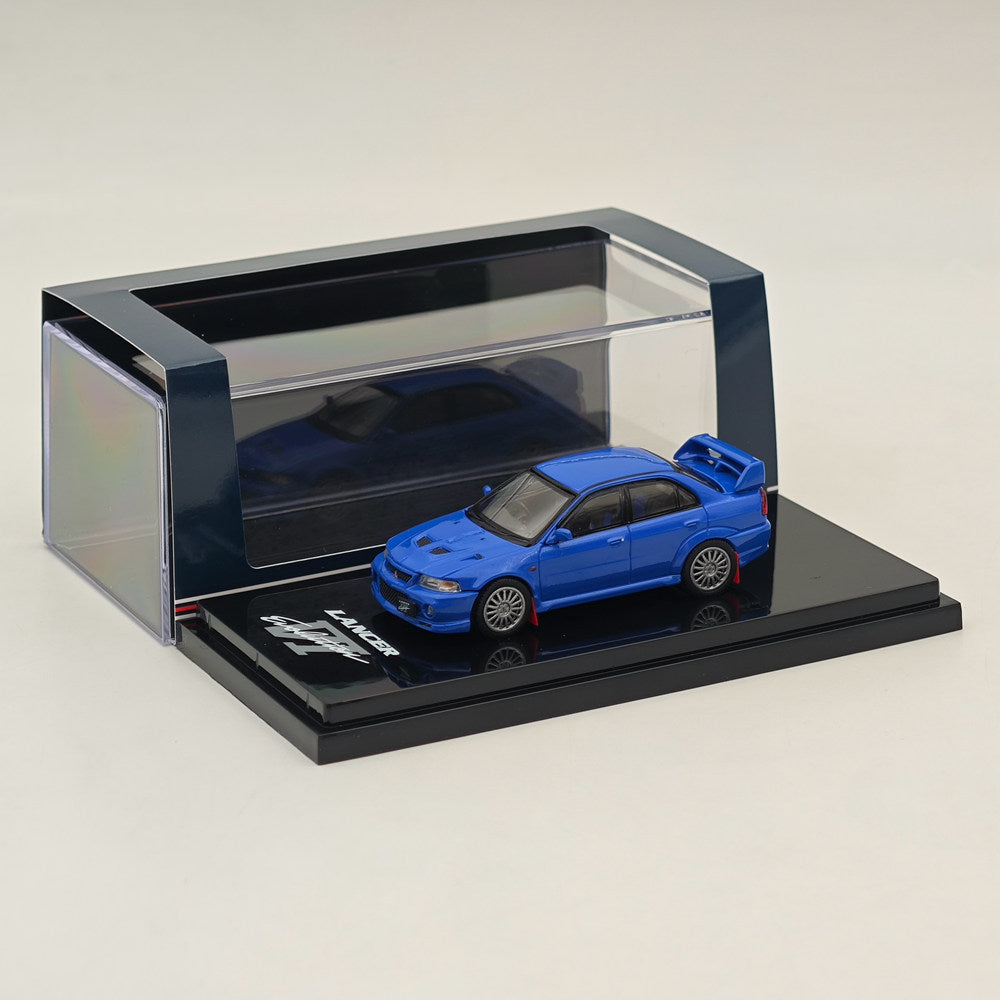 1/64 Scale Mitsubishi Lancer GSR Evolution VI (CP9A) 1999 Model Car - Hobby Japan HJ642033ABL Blue - Perfect for Collectors & Diecast Car Enthusiasts