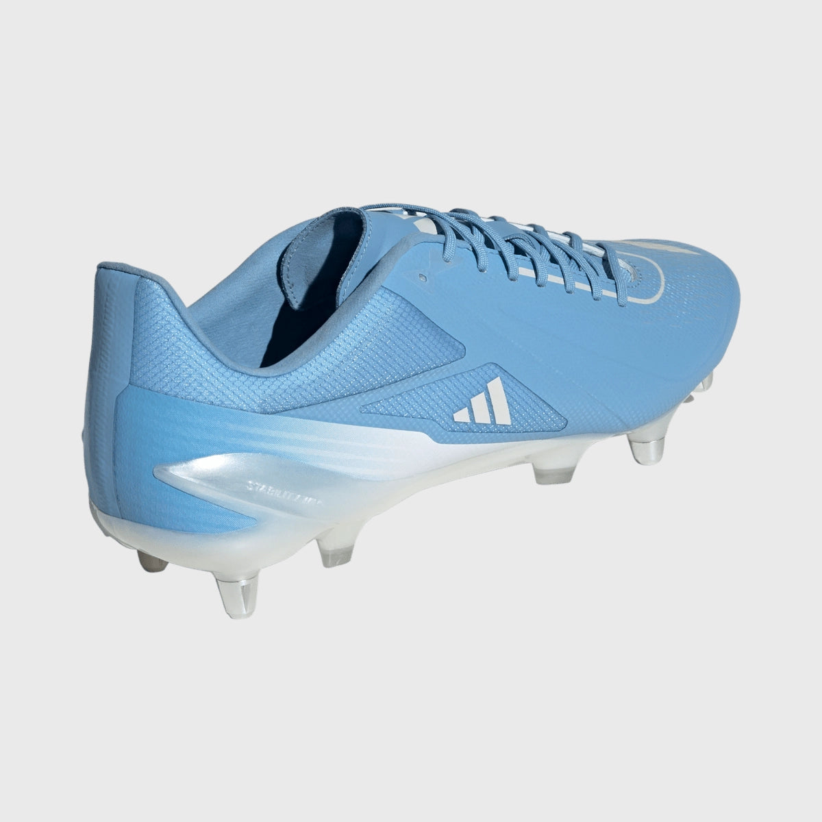 Adidas Adizero RS15 Ultimate SG Rugby Cleats - Light Blue | Lightweight Football Shoes for Rugby & Soccer | Perfect for Wet & Soft Ground Play