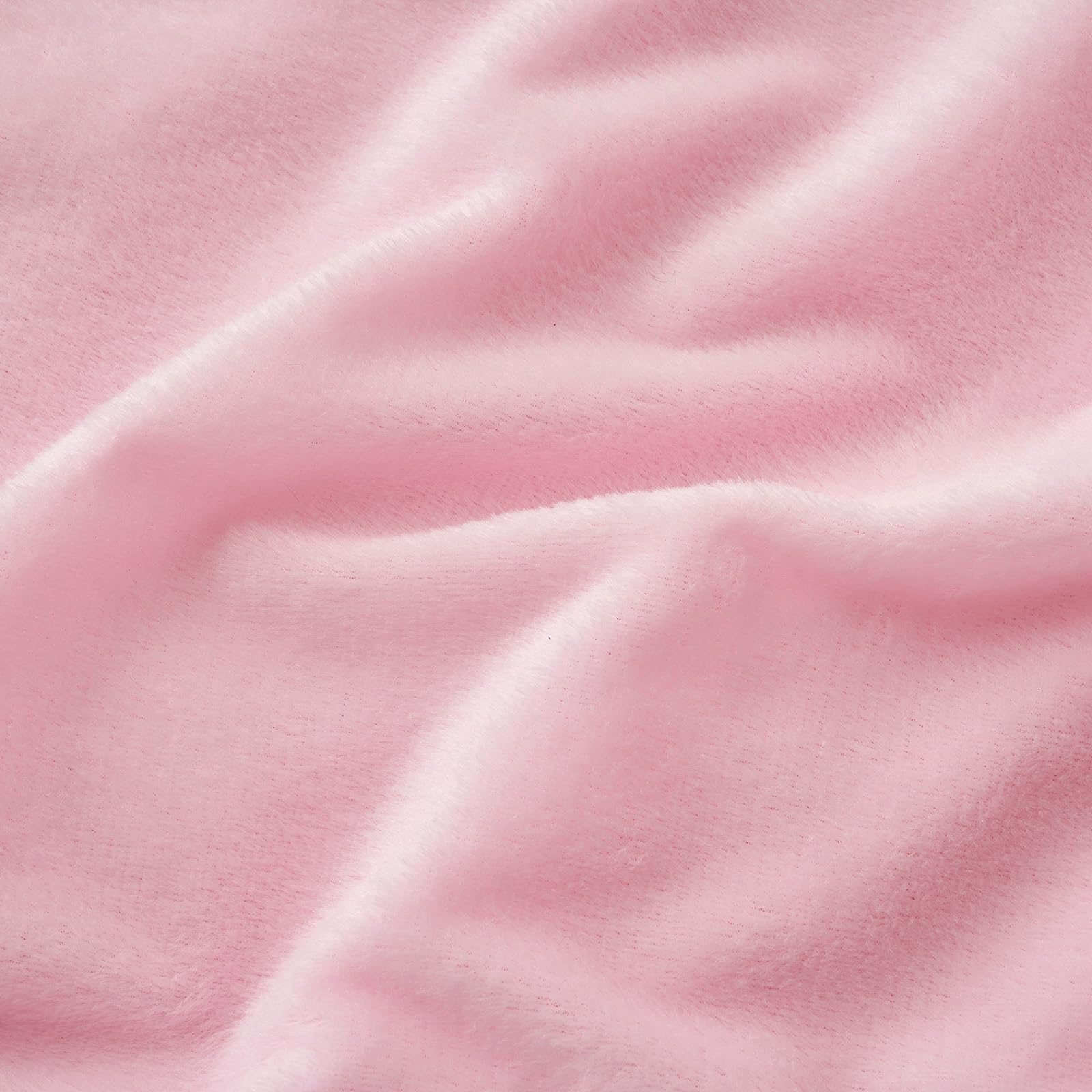 ANRODUO 2 Pack Fluffy Faux Fur Throw Pillow Covers 18x18 Inch - Soft Plush Baby Pink Decorative Cushions for Sofa, Bed & Living Room - Luxury Mongolian Merino Style Home Decor for Spring & Cozy Comfort